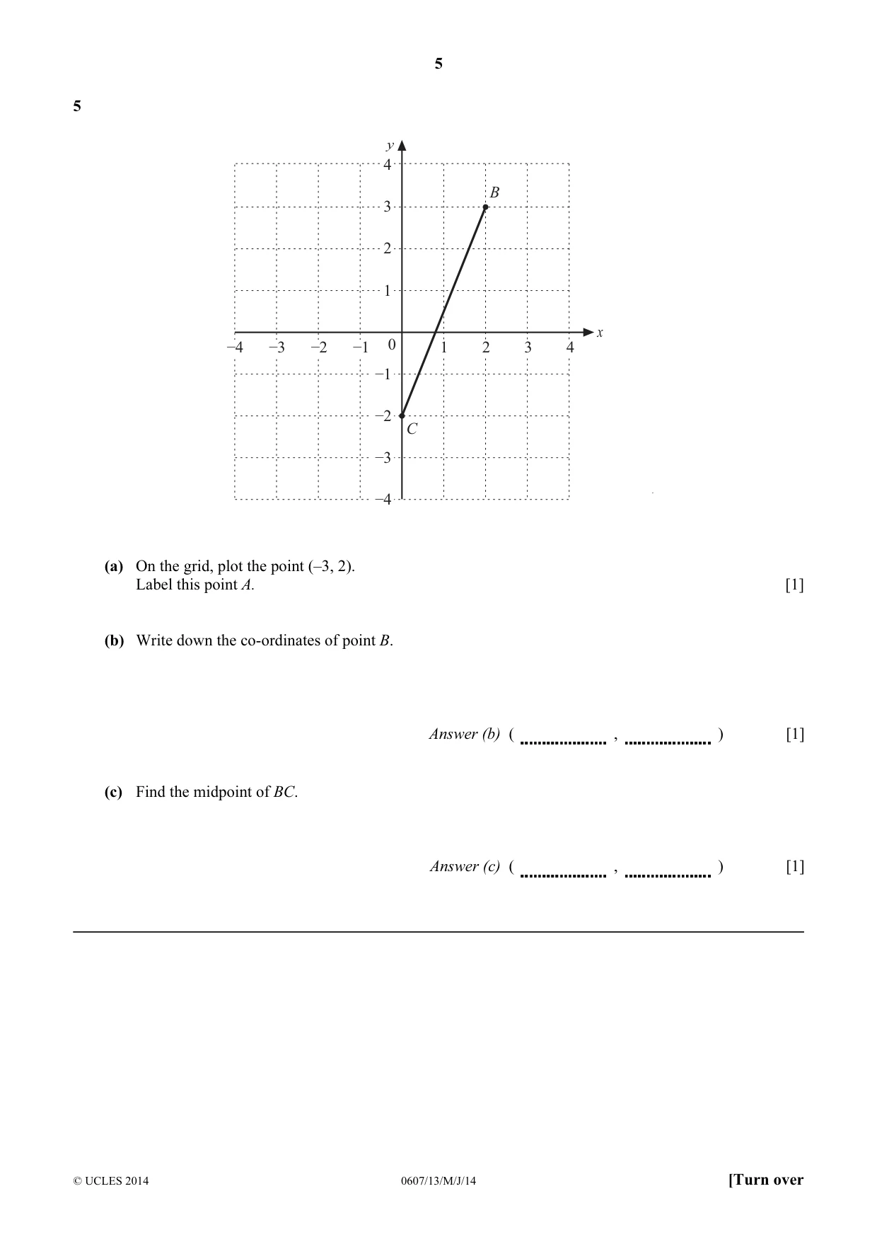 Cambridge IGCSE Mathematics - International 0607 2014 May/June Paper 1 · Variant 3 question paper, page 5 of 12