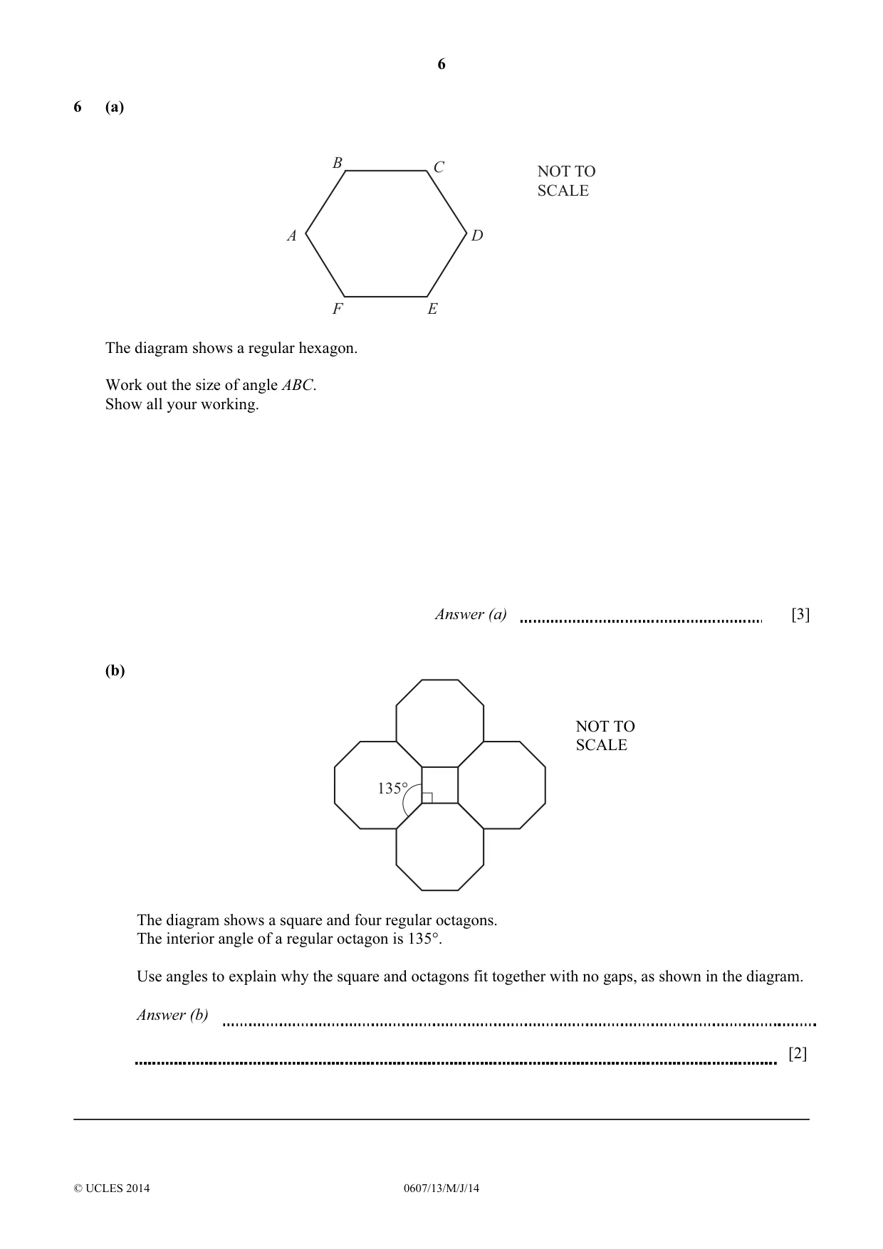 Cambridge IGCSE Mathematics - International 0607 2014 May/June Paper 1 · Variant 3 question paper, page 6 of 12