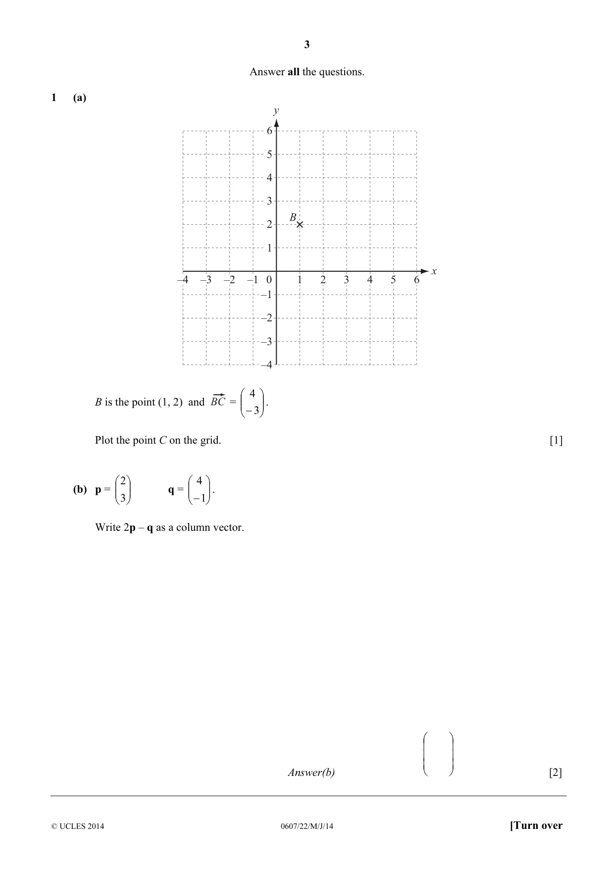 Cambridge IGCSE Mathematics - International 0607 2014 May/June Paper 2 · Variant 2 question paper, page 3 of 12