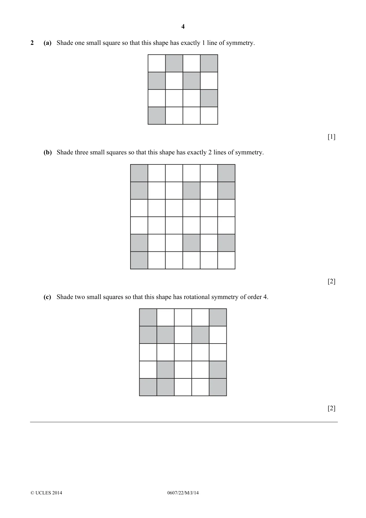 Cambridge IGCSE Mathematics - International 0607 2014 May/June Paper 2 · Variant 2 question paper, page 4 of 12