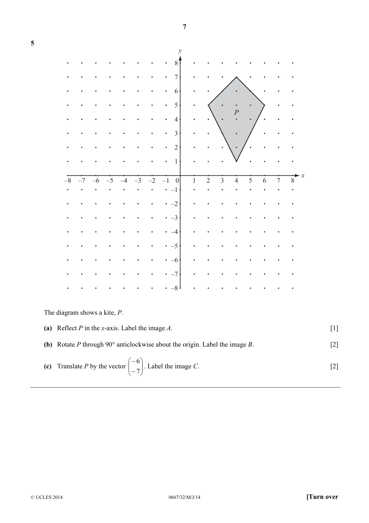 Cambridge IGCSE Mathematics - International 0607 2014 May/June Paper 3 · Variant 2 question paper, page 7 of 16