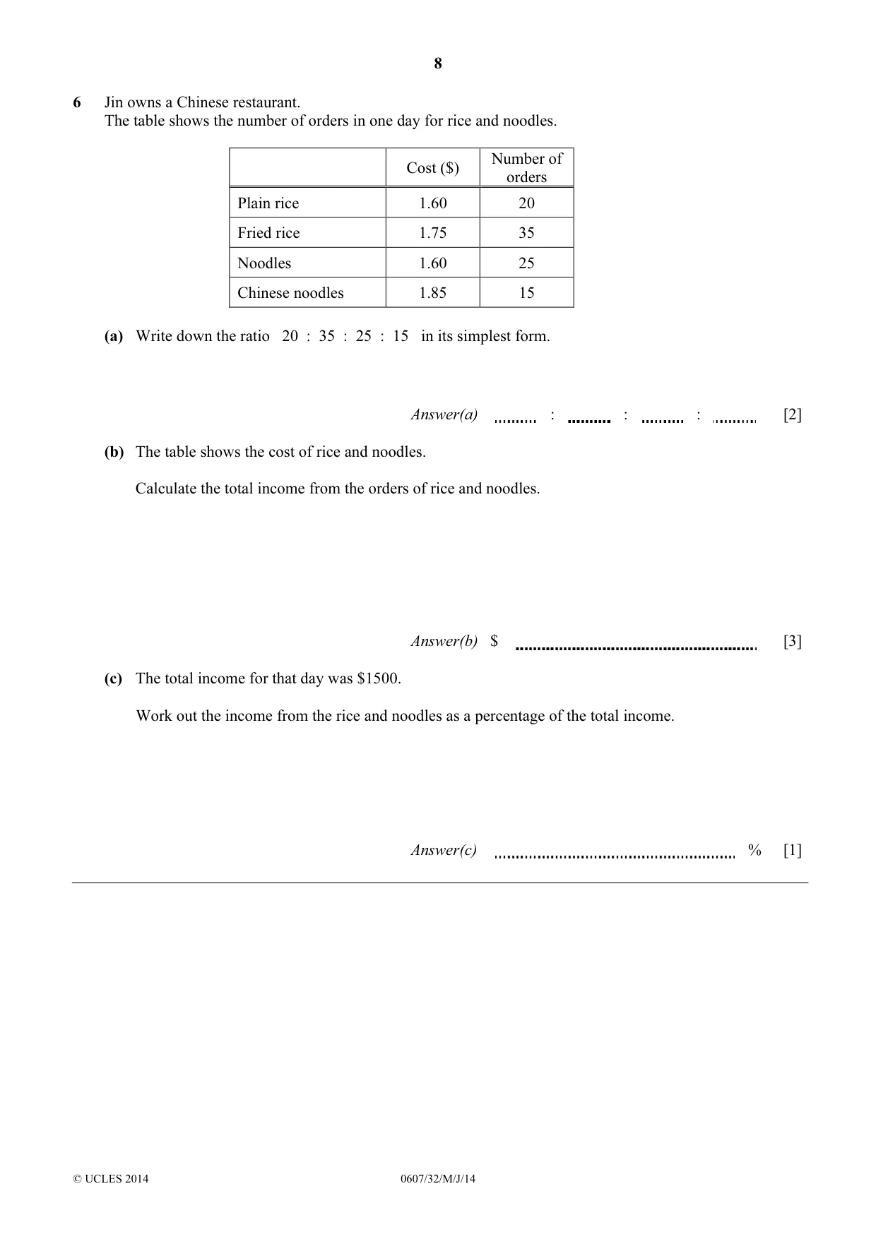 Cambridge IGCSE Mathematics - International 0607 2014 May/June Paper 3 · Variant 2 question paper, page 8 of 16