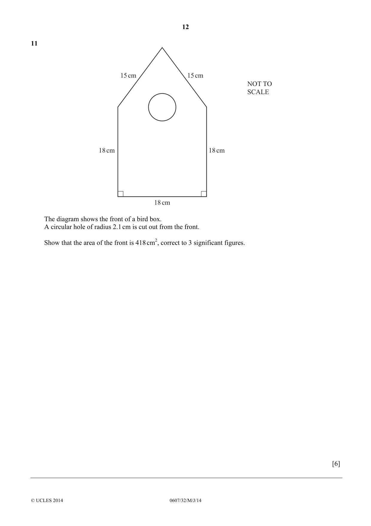 Cambridge IGCSE Mathematics - International 0607 2014 May/June Paper 3 · Variant 2 question paper, page 12 of 16