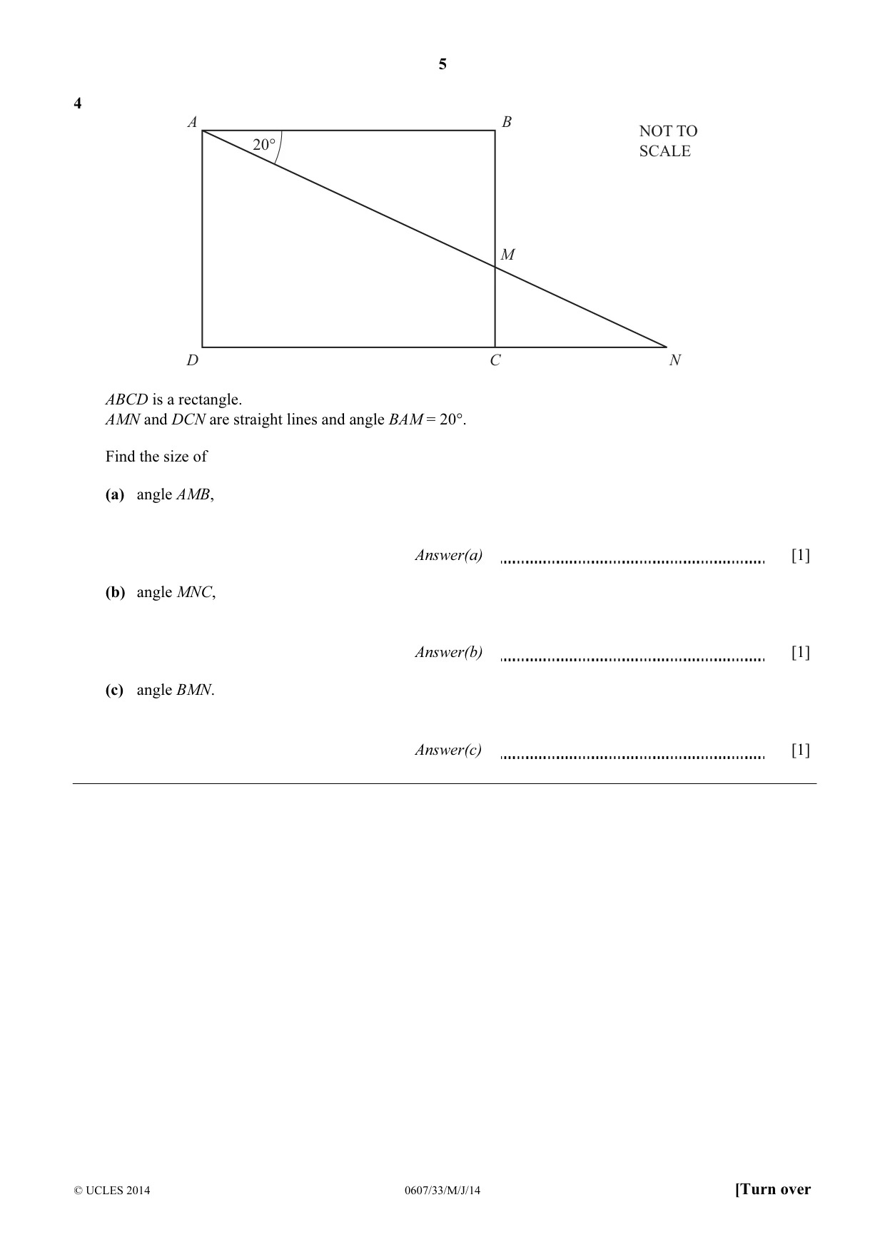 Cambridge IGCSE Mathematics - International 0607 2014 May/June Paper 3 · Variant 3 question paper, page 5 of 16