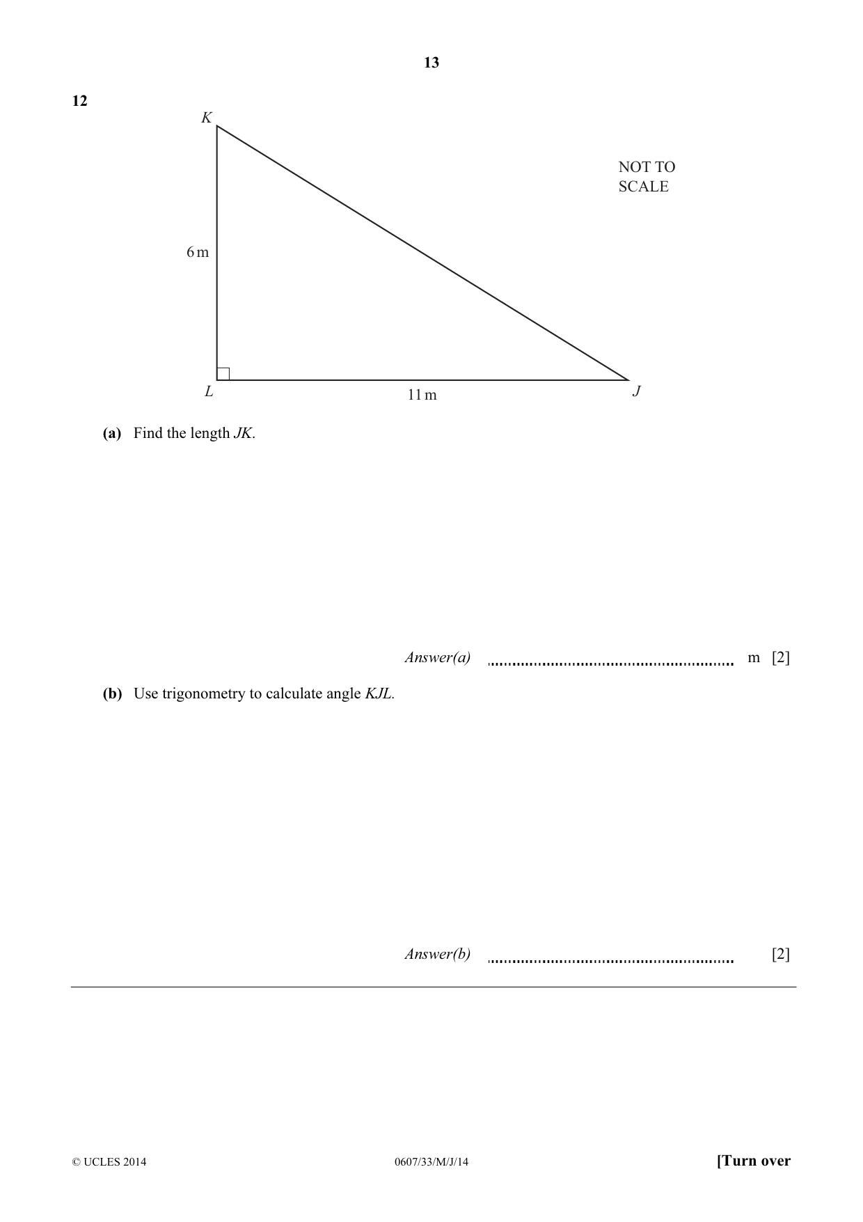 Cambridge IGCSE Mathematics - International 0607 2014 May/June Paper 3 · Variant 3 question paper, page 13 of 16