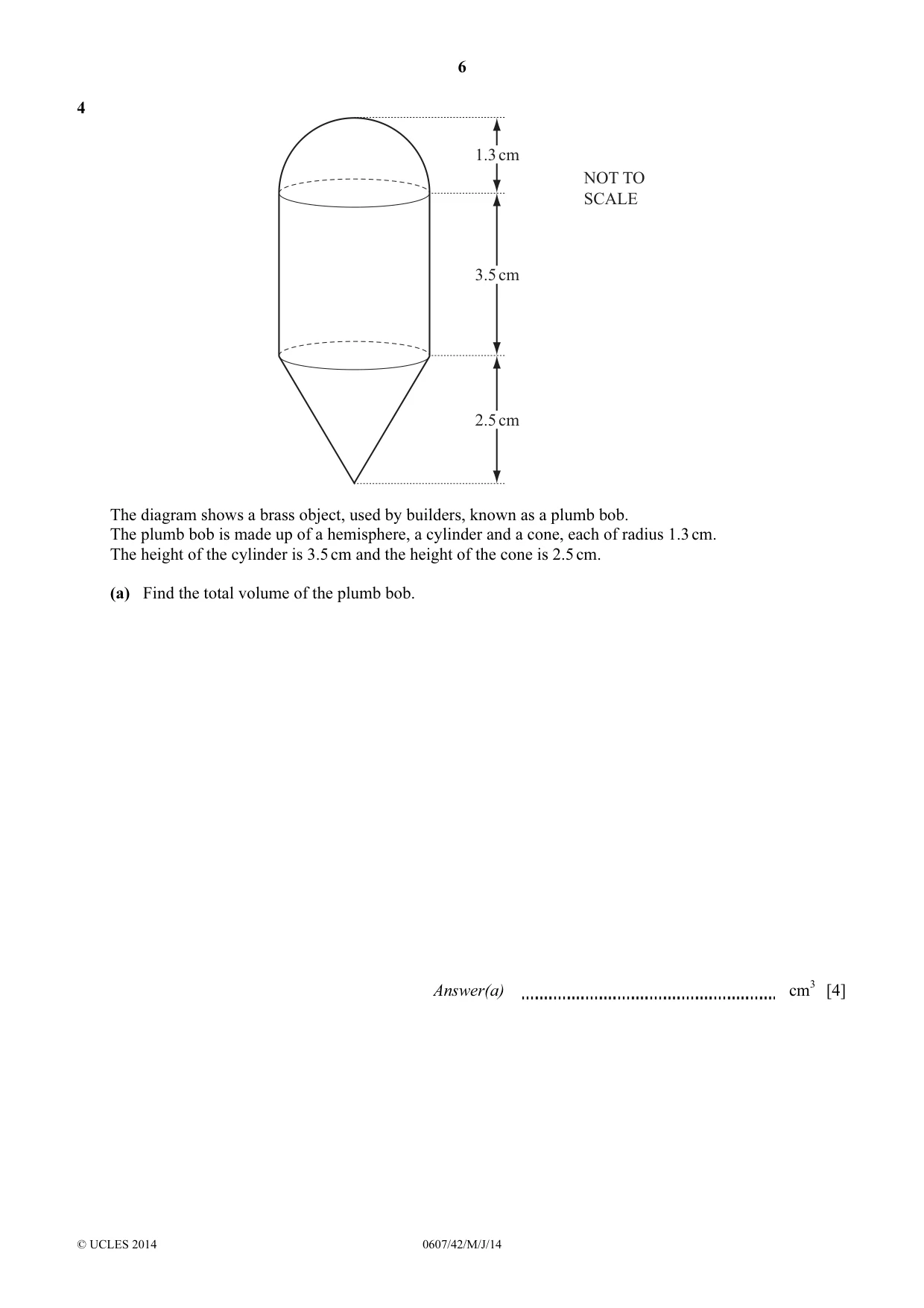 Cambridge IGCSE Mathematics - International 0607 2014 May/June Paper 4 · Variant 2 question paper, page 6 of 20