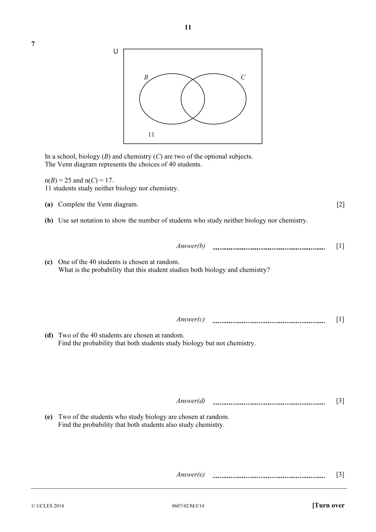 Cambridge IGCSE Mathematics - International 0607 2014 May/June Paper 4 · Variant 2 question paper, page 11 of 20