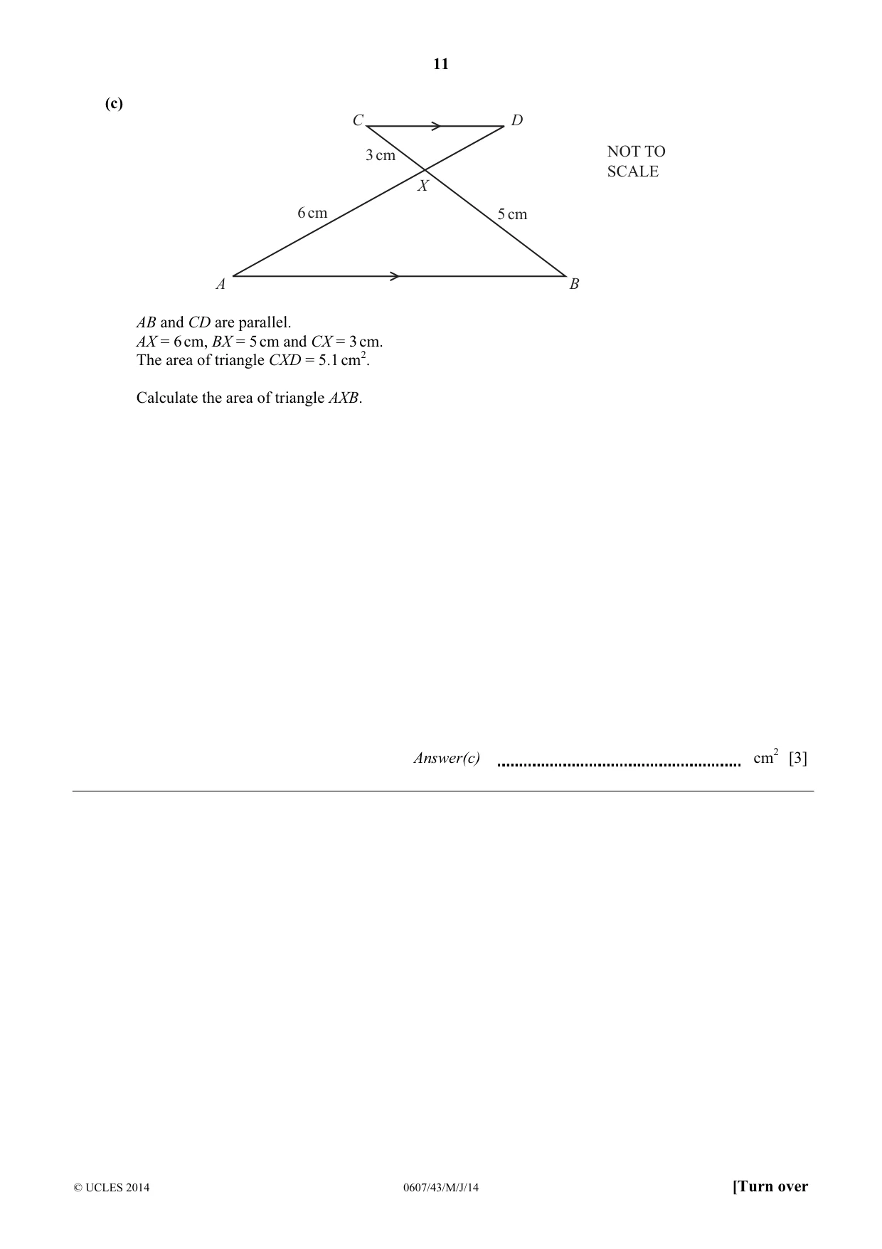 Cambridge IGCSE Mathematics - International 0607 2014 May/June Paper 4 · Variant 3 question paper, page 11 of 20