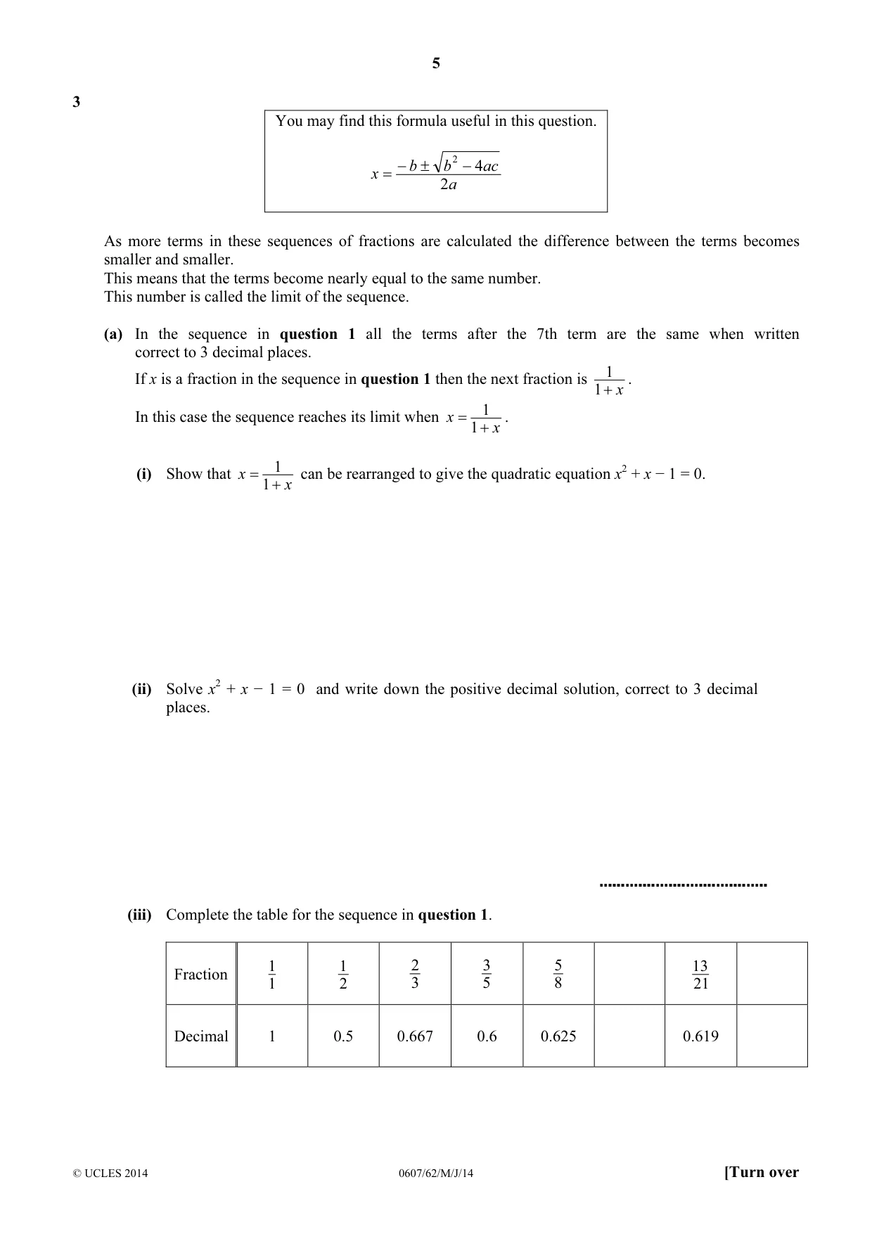 Cambridge IGCSE Mathematics - International 0607 2014 May/June Paper 6 · Variant 2 question paper, page 5 of 12