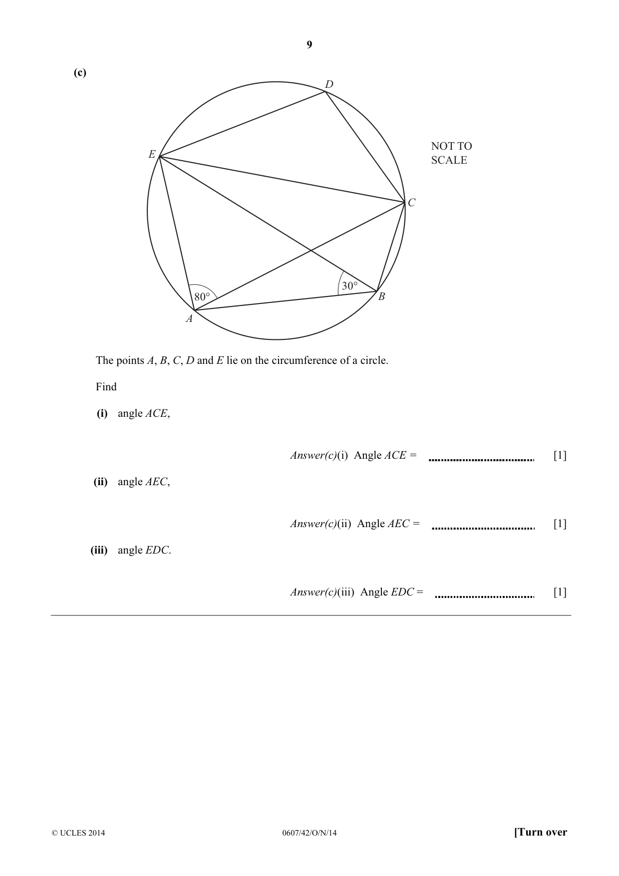 Cambridge IGCSE Mathematics - International 0607 2014 Oct/Nov Paper 4 · Variant 2 question paper, page 9 of 20