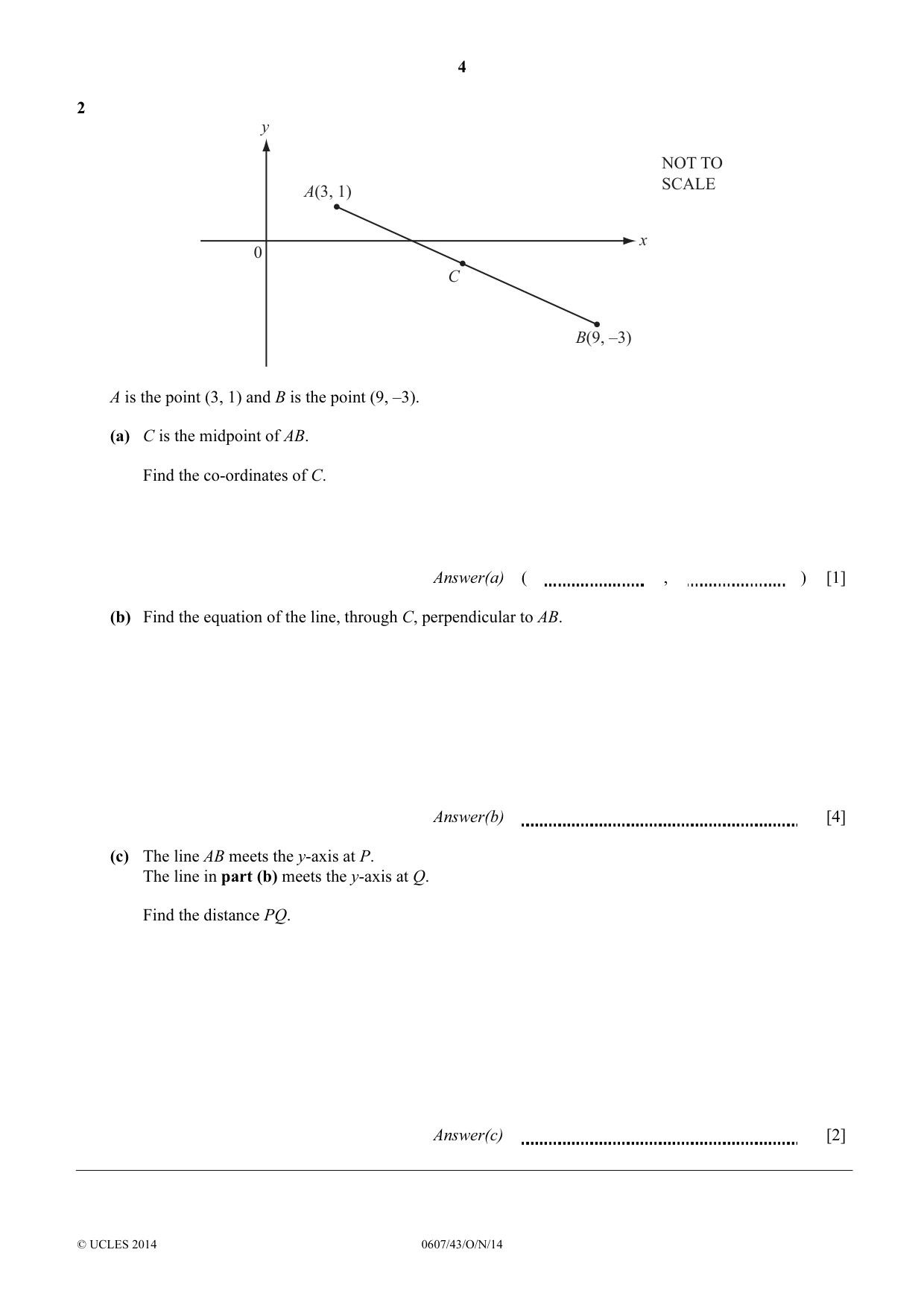 Cambridge IGCSE Mathematics - International 0607 2014 Oct/Nov Paper 4 · Variant 3 question paper, page 4 of 20