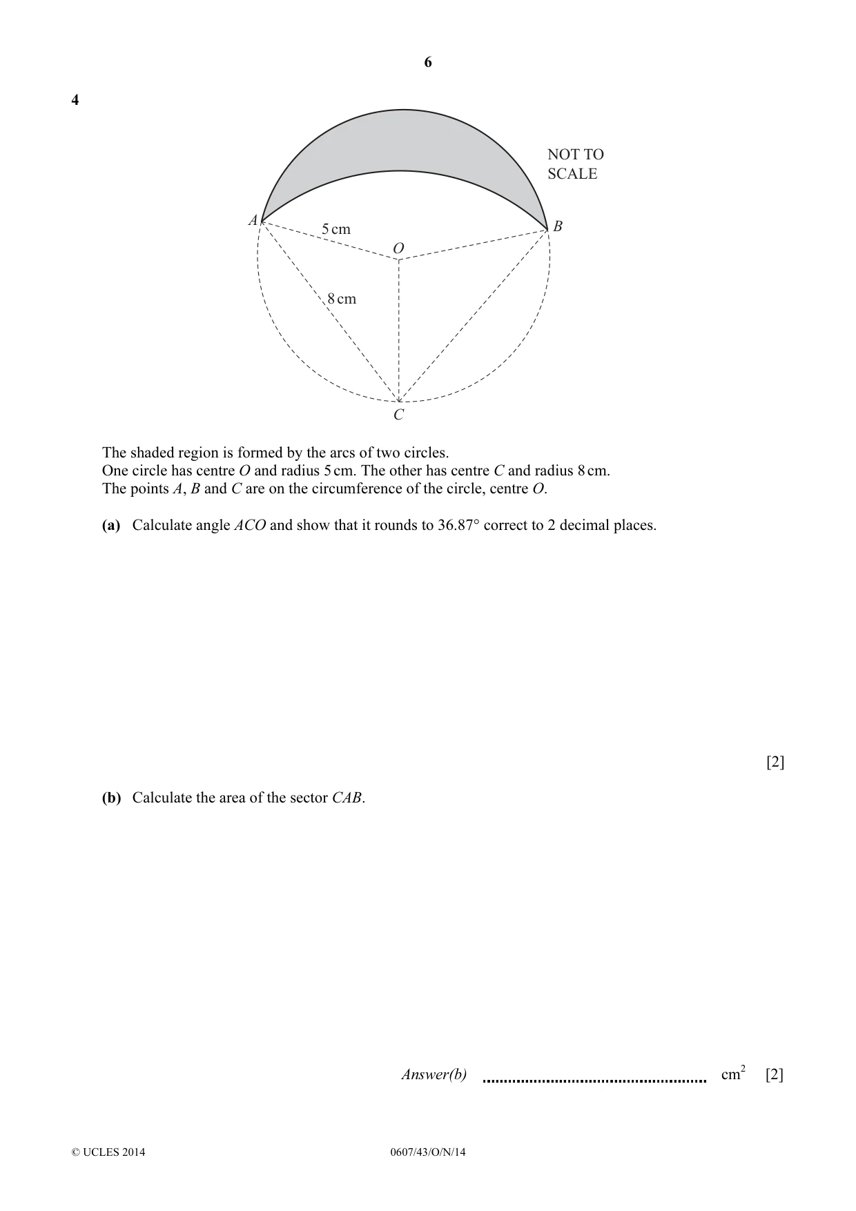Cambridge IGCSE Mathematics - International 0607 2014 Oct/Nov Paper 4 · Variant 3 question paper, page 6 of 20