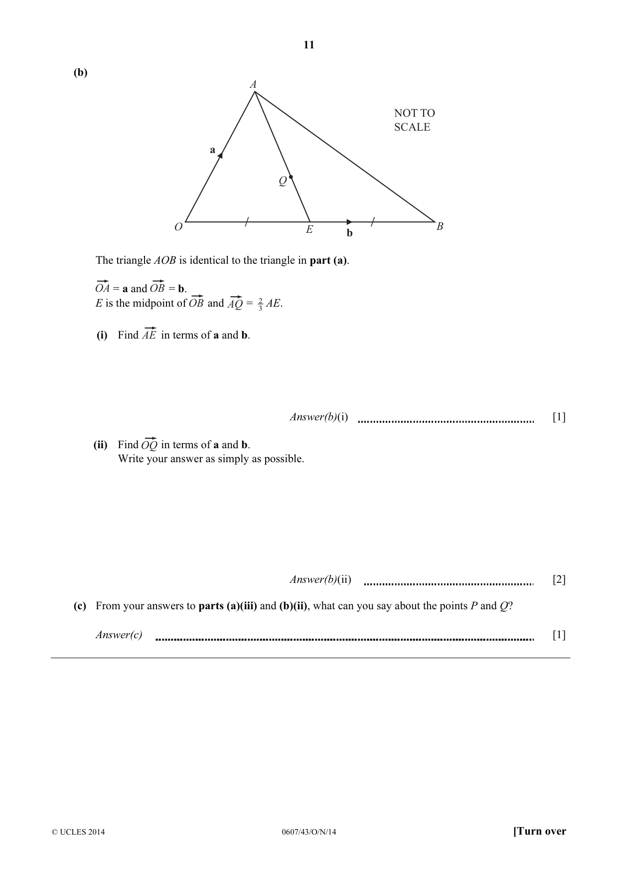 Cambridge IGCSE Mathematics - International 0607 2014 Oct/Nov Paper 4 · Variant 3 question paper, page 11 of 20