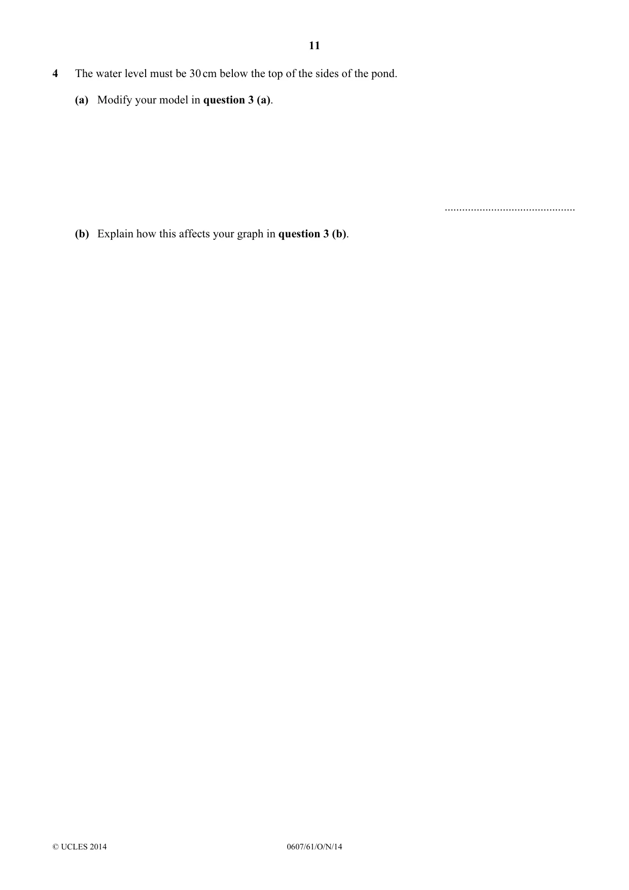Cambridge IGCSE Mathematics - International 0607 2014 Oct/Nov Paper 6 · Variant 1 question paper, page 11 of 12