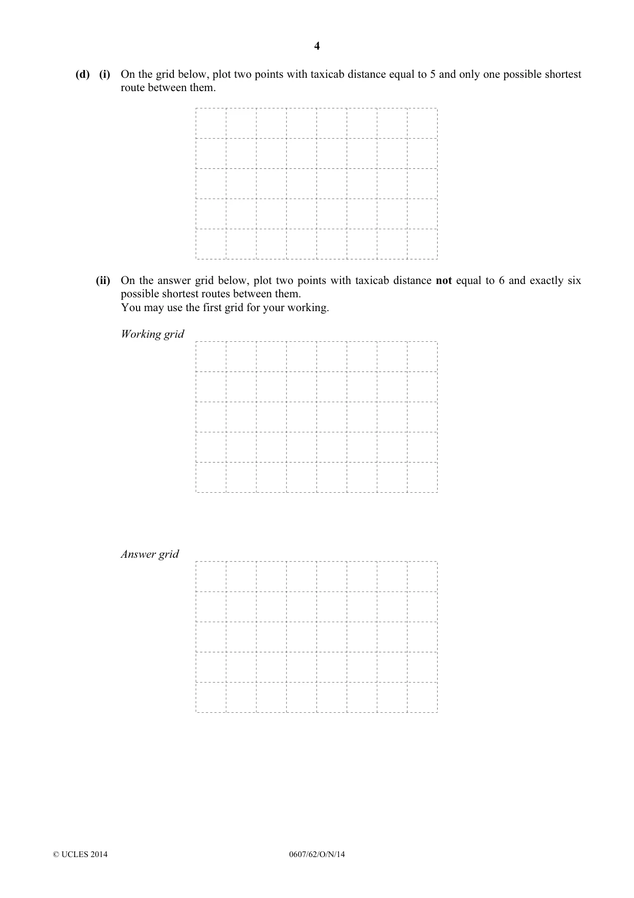 Cambridge IGCSE Mathematics - International 0607 2014 Oct/Nov Paper 6 · Variant 2 question paper, page 4 of 12