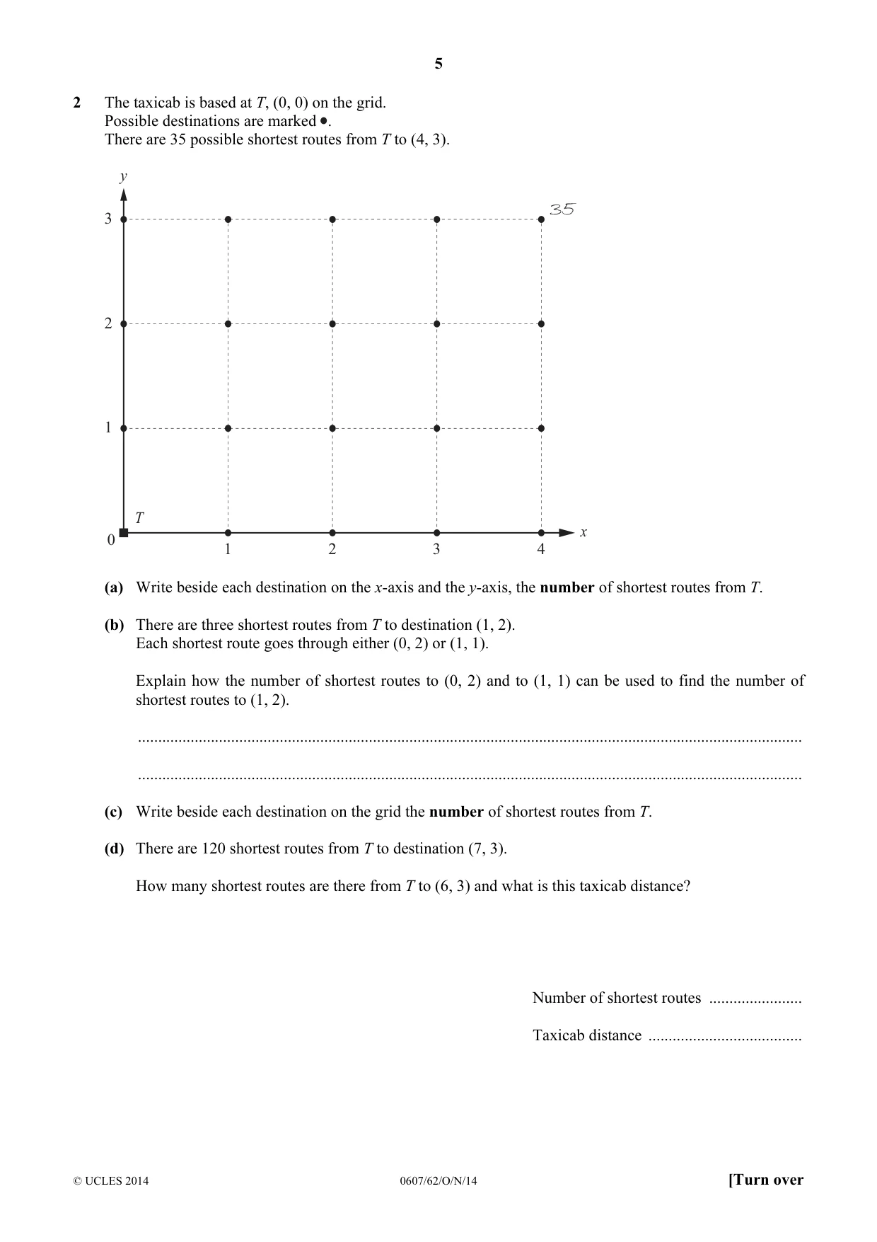 Cambridge IGCSE Mathematics - International 0607 2014 Oct/Nov Paper 6 · Variant 2 question paper, page 5 of 12