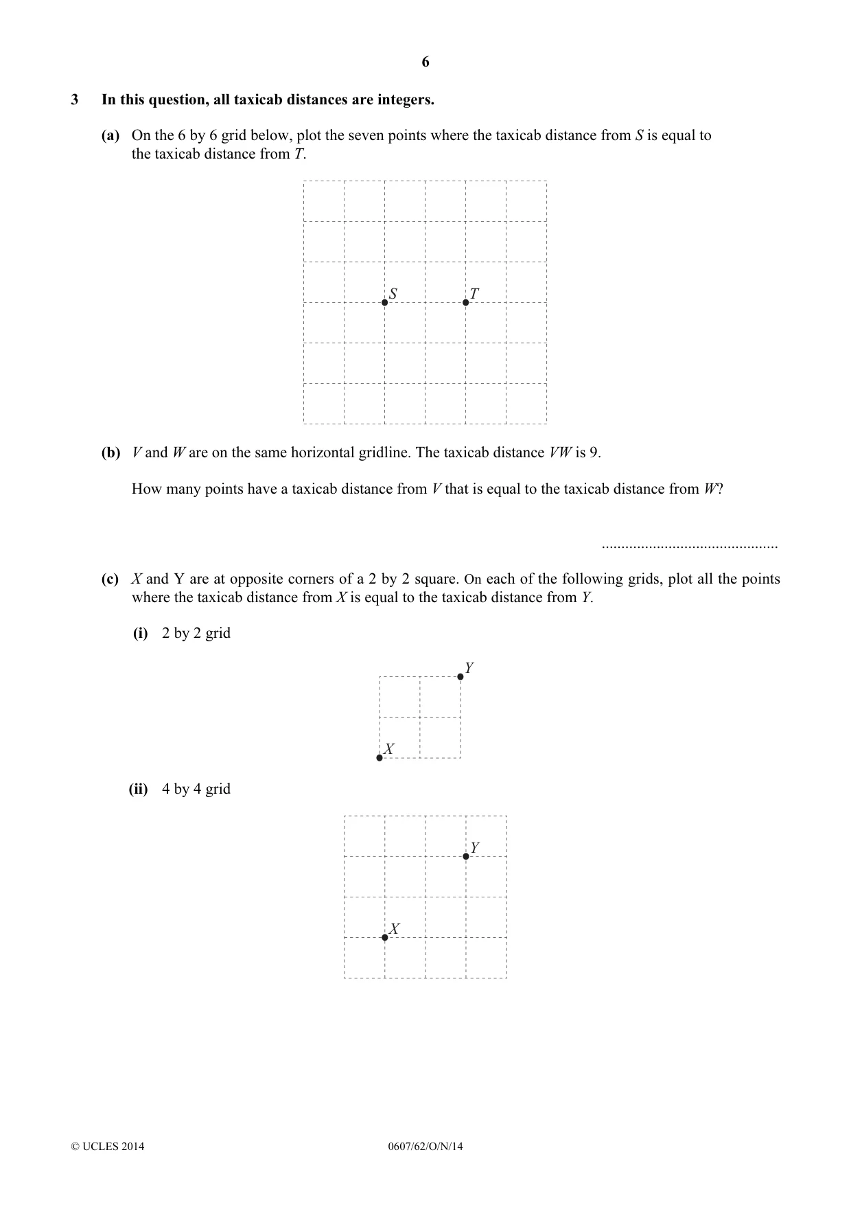 Cambridge IGCSE Mathematics - International 0607 2014 Oct/Nov Paper 6 · Variant 2 question paper, page 6 of 12