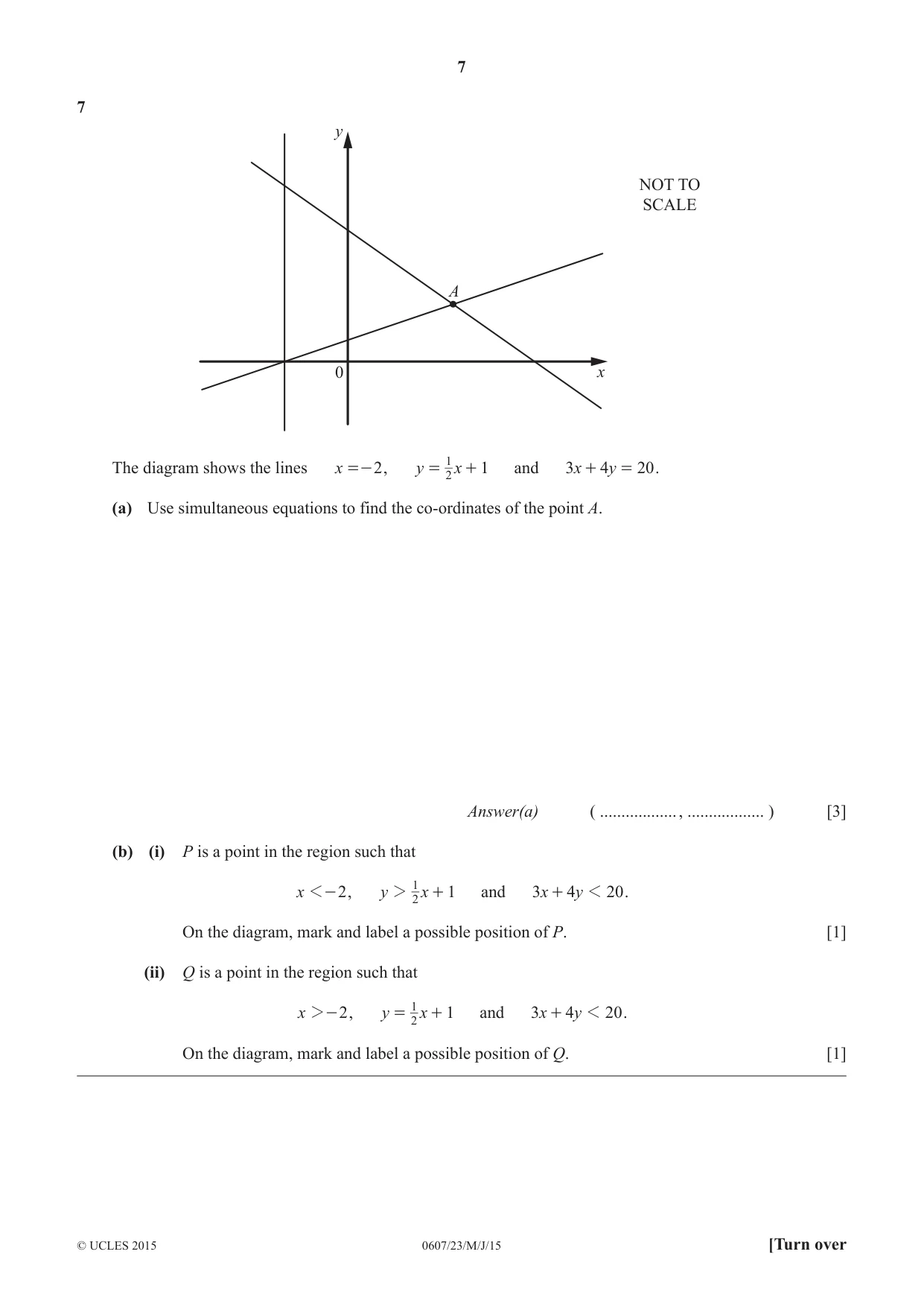 Cambridge IGCSE Mathematics - International 0607 2015 May/June Paper 2 · Variant 3 question paper, page 7 of 12
