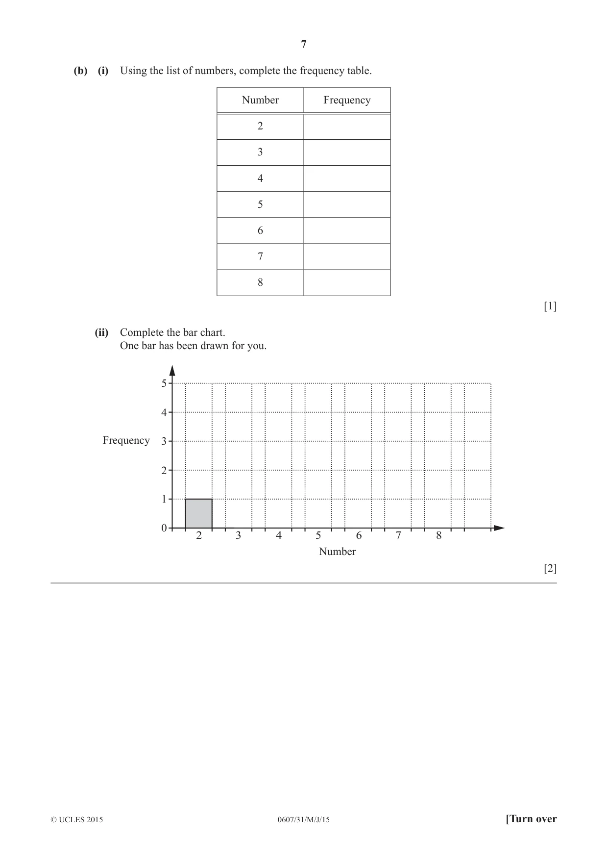 Cambridge IGCSE Mathematics - International 0607 2015 May/June Paper 3 · Variant 1 question paper, page 7 of 16