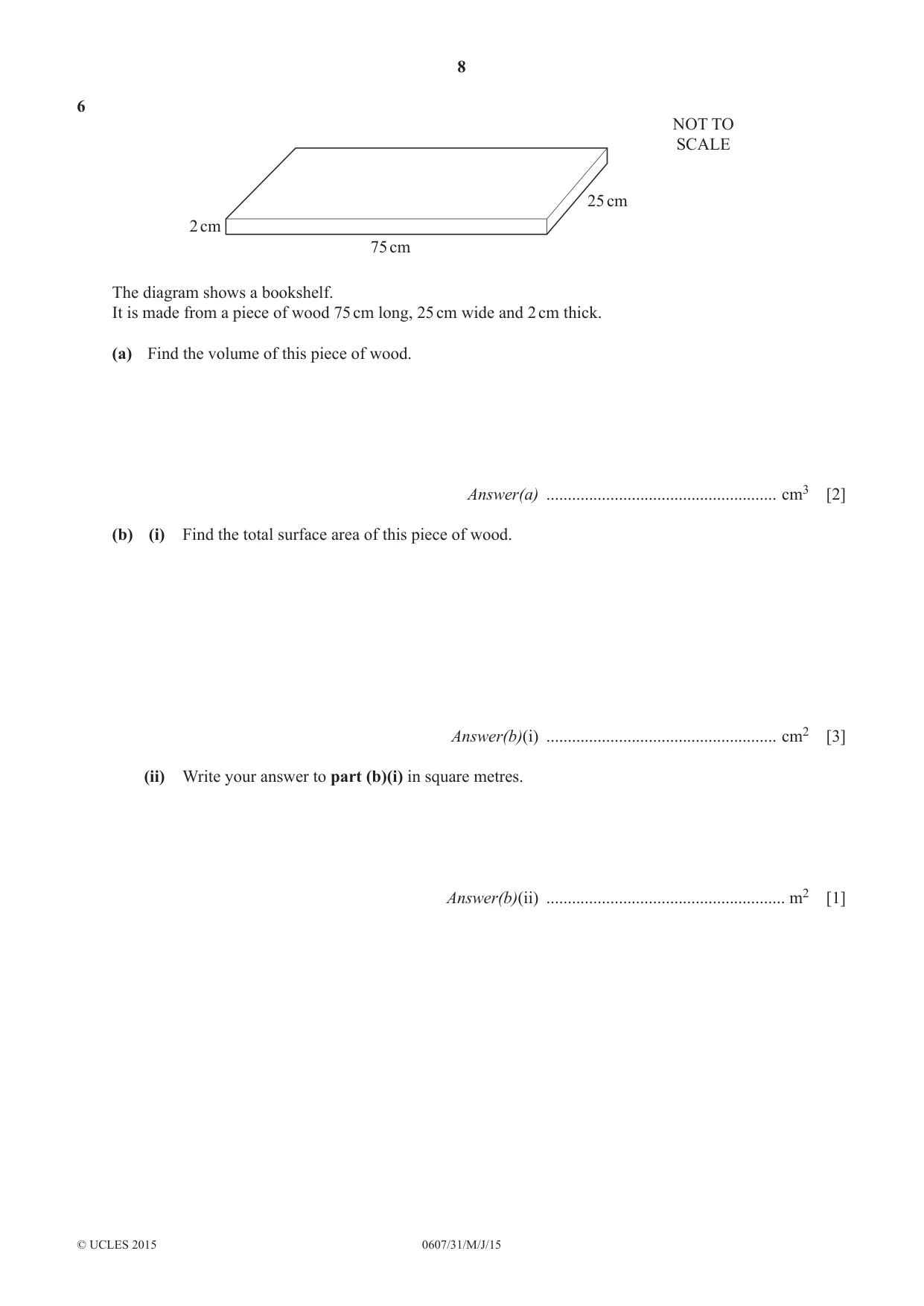 Cambridge IGCSE Mathematics - International 0607 2015 May/June Paper 3 · Variant 1 question paper, page 8 of 16