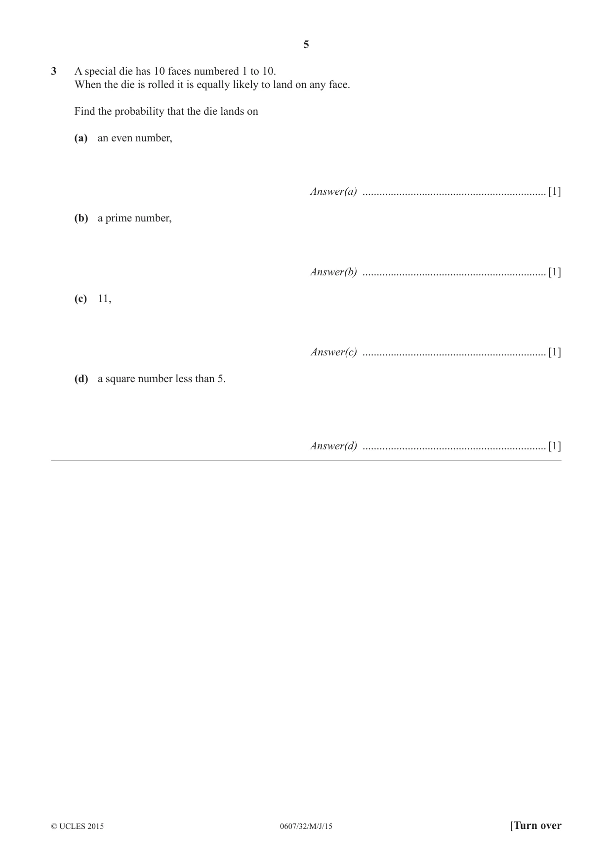 Cambridge IGCSE Mathematics - International 0607 2015 May/June Paper 3 · Variant 2 question paper, page 5 of 16
