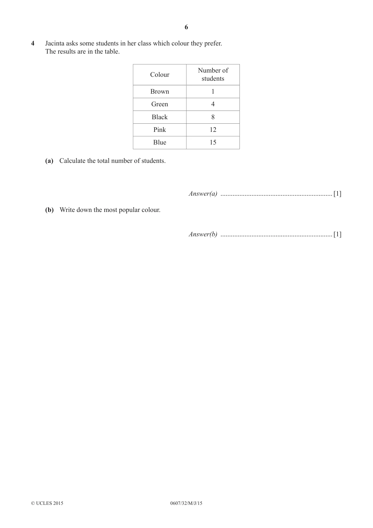 Cambridge IGCSE Mathematics - International 0607 2015 May/June Paper 3 · Variant 2 question paper, page 6 of 16