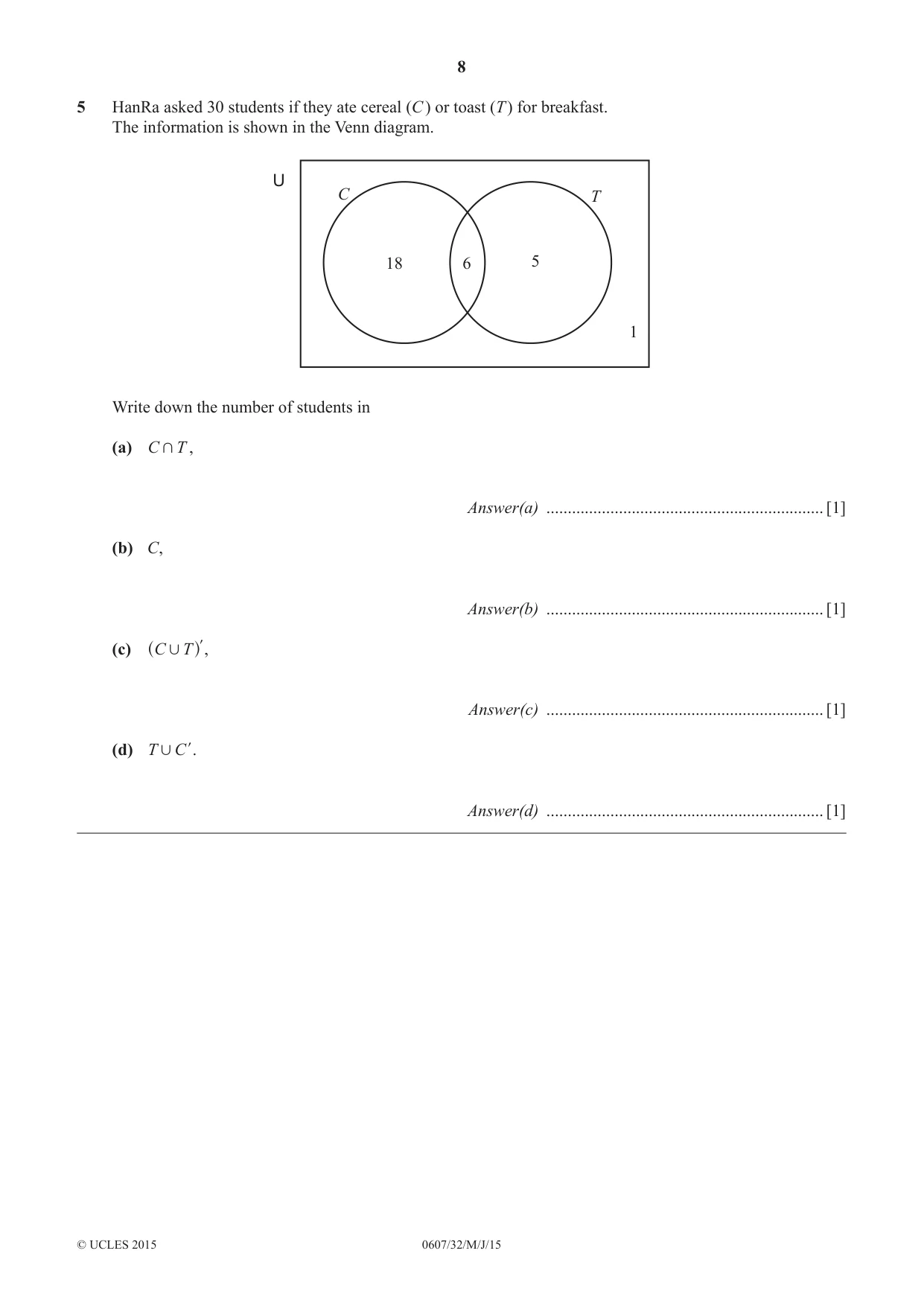 Cambridge IGCSE Mathematics - International 0607 2015 May/June Paper 3 · Variant 2 question paper, page 8 of 16