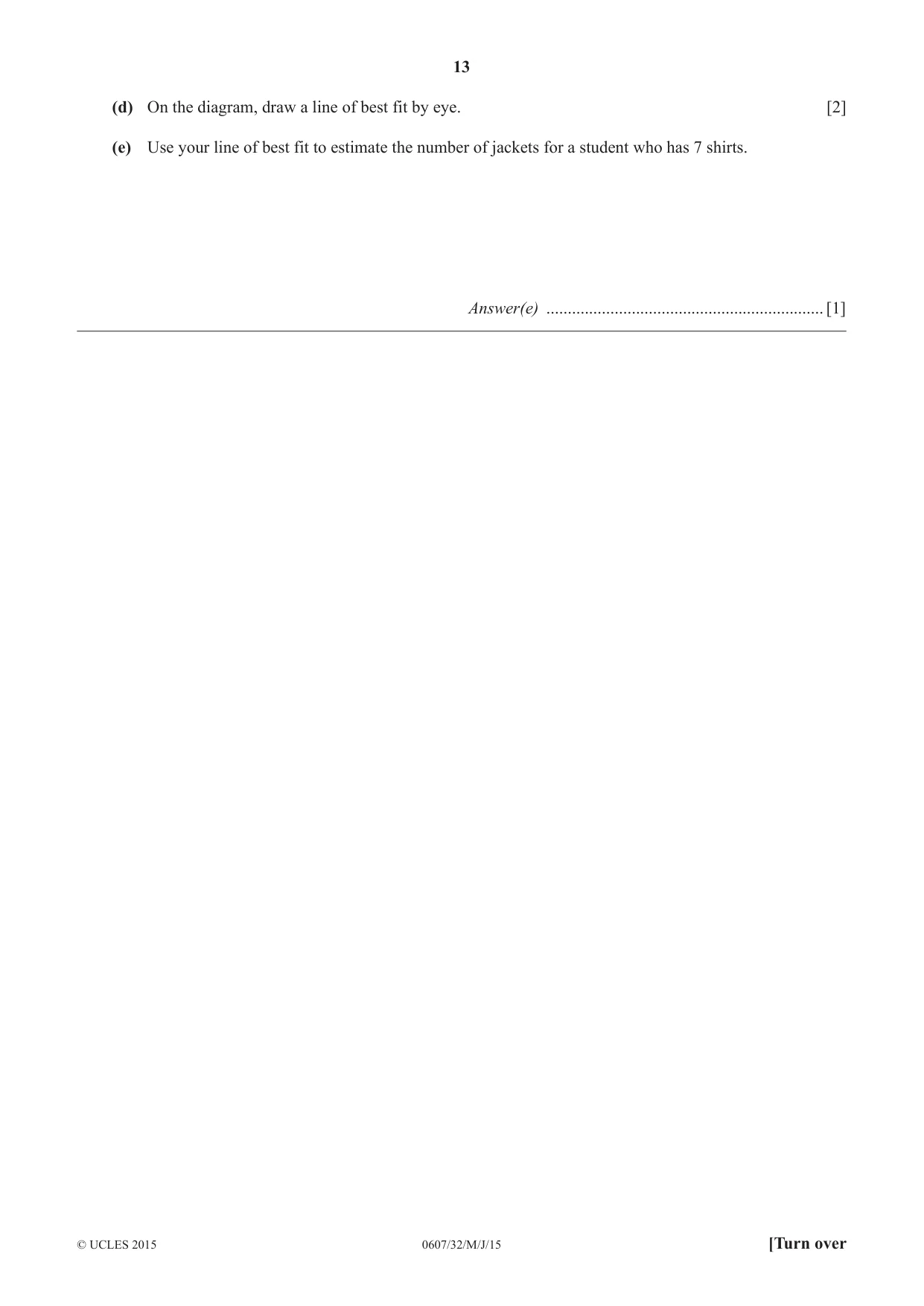Cambridge IGCSE Mathematics - International 0607 2015 May/June Paper 3 · Variant 2 question paper, page 13 of 16