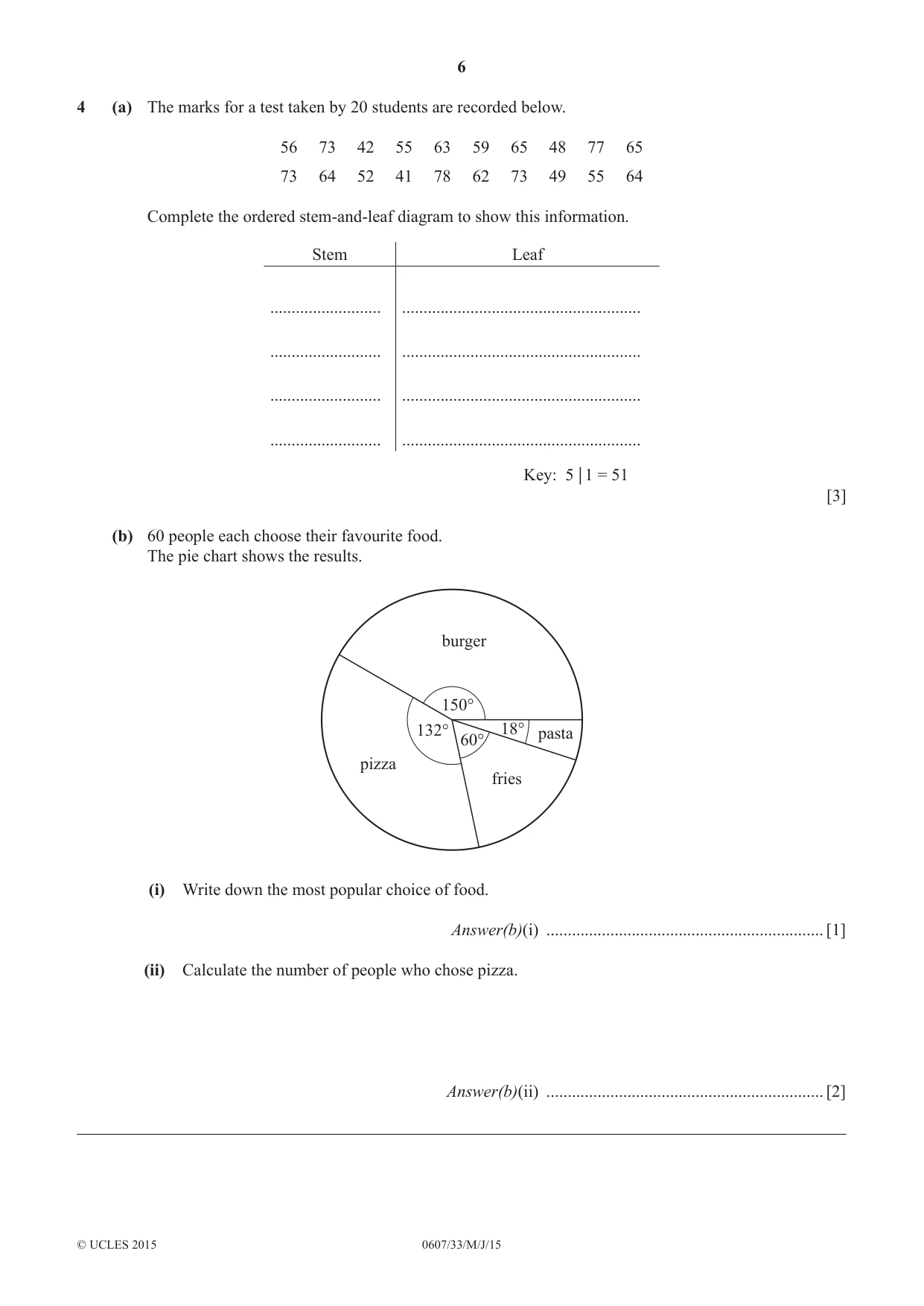 Cambridge IGCSE Mathematics - International 0607 2015 May/June Paper 3 · Variant 3 question paper, page 6 of 16
