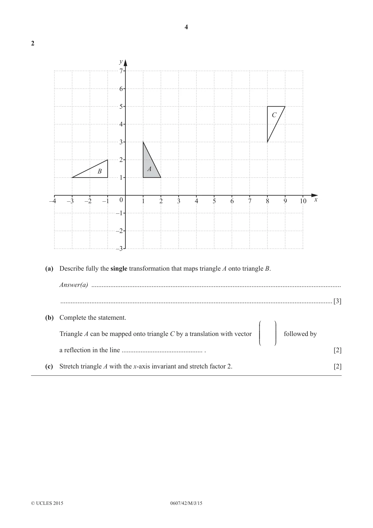 Cambridge IGCSE Mathematics - International 0607 2015 May/June Paper 4 · Variant 2 question paper, page 4 of 20