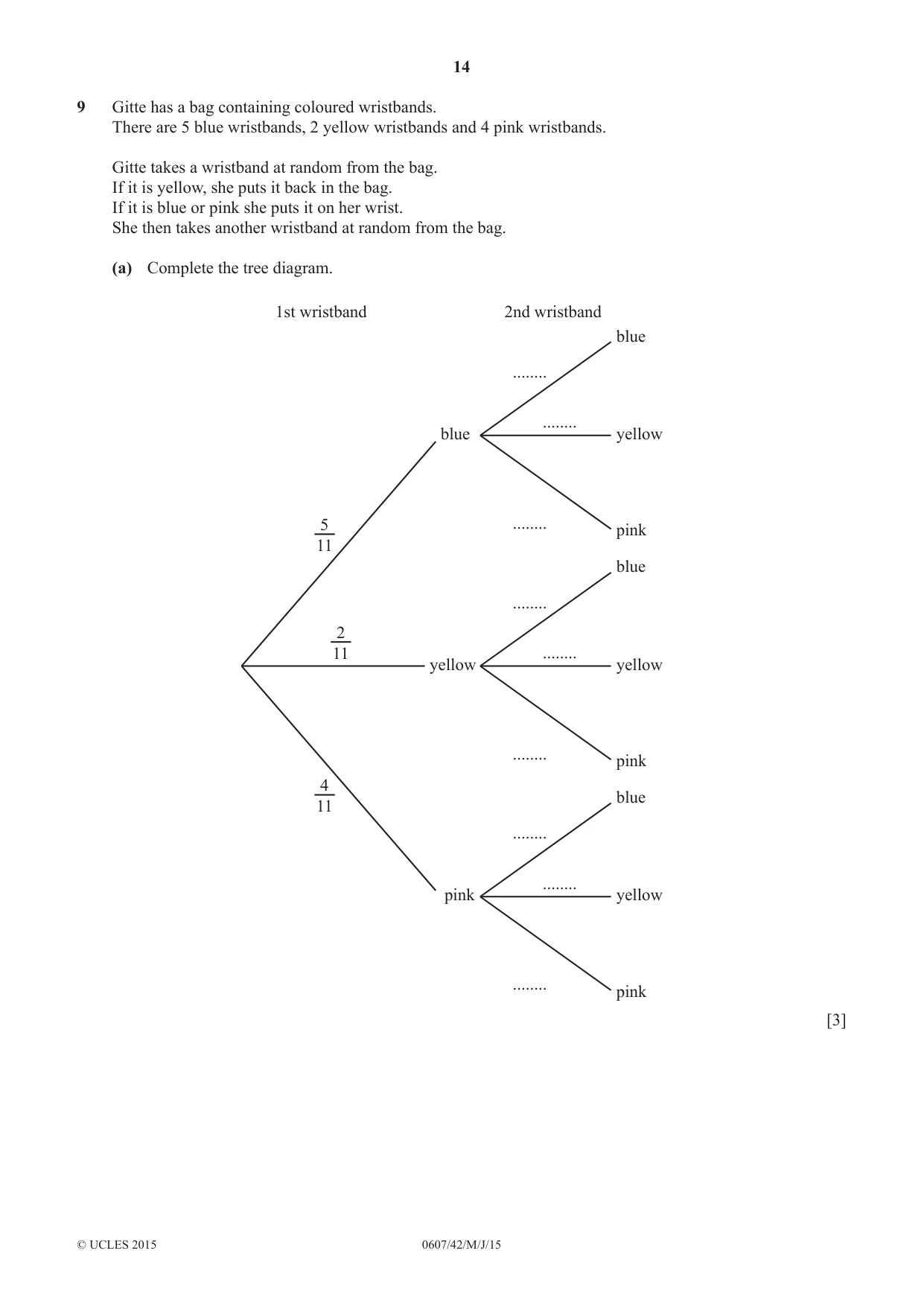 Cambridge IGCSE Mathematics - International 0607 2015 May/June Paper 4 · Variant 2 question paper, page 14 of 20