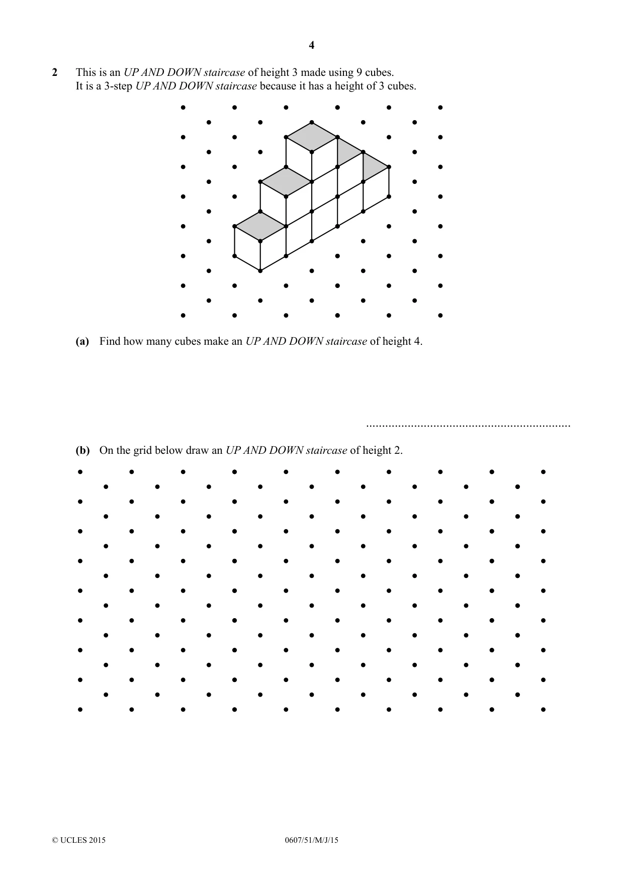 Cambridge IGCSE Mathematics - International 0607 2015 May/June Paper 5 · Variant 1 question paper, page 4 of 8
