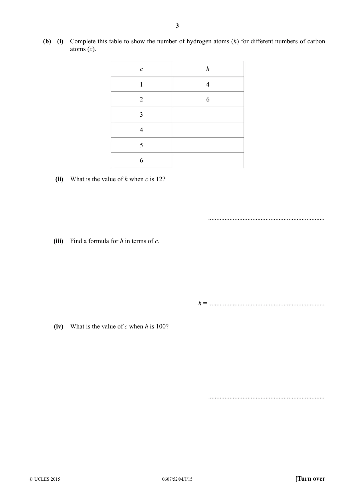 Cambridge IGCSE Mathematics - International 0607 2015 May/June Paper 5 · Variant 2 question paper, page 3 of 8