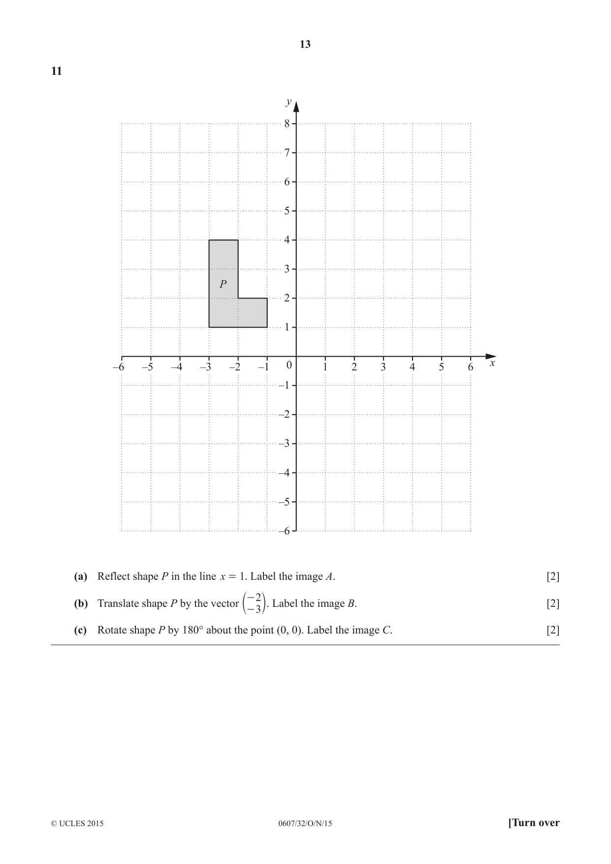 Cambridge IGCSE Mathematics - International 0607 2015 Oct/Nov Paper 3 · Variant 2 question paper, page 13 of 16