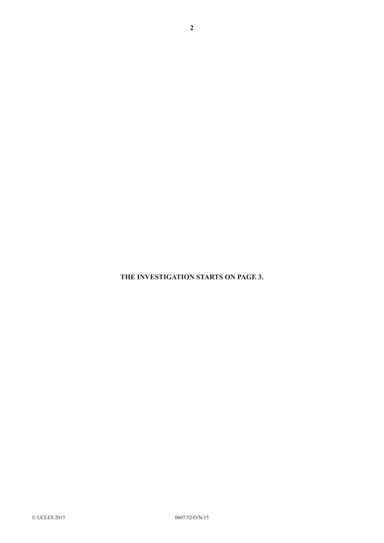 Cambridge IGCSE Mathematics - International 0607 2015 Oct/Nov Paper 5 · Variant 2 question paper, page 2 of 8