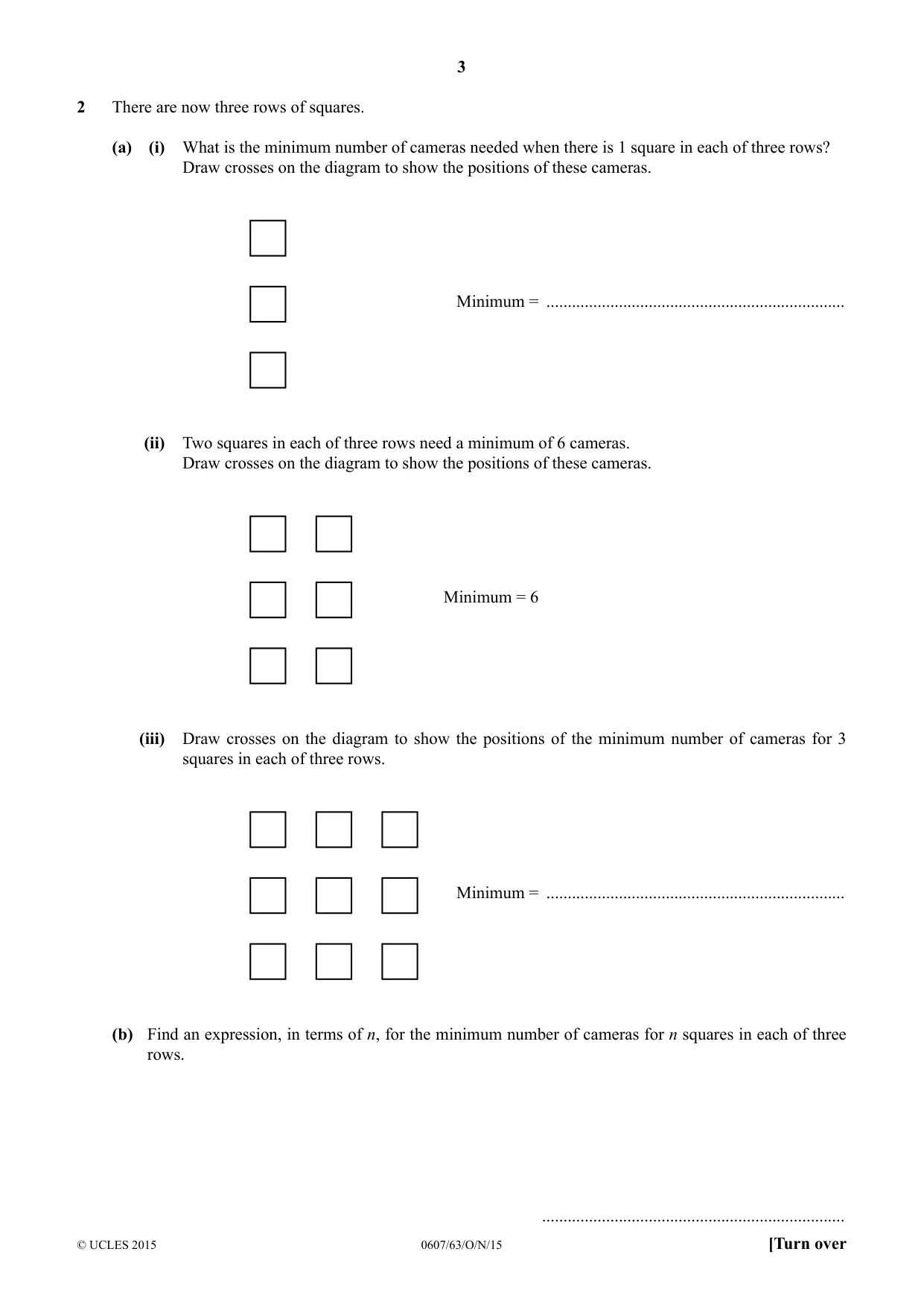Cambridge IGCSE Mathematics - International 0607 2015 Oct/Nov Paper 6 · Variant 3 question paper, page 3 of 12