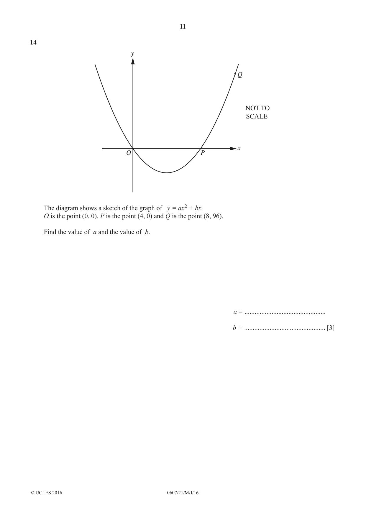 Cambridge IGCSE Mathematics - International 0607 2016 May/June Paper 2 · Variant 1 question paper, page 11 of 12