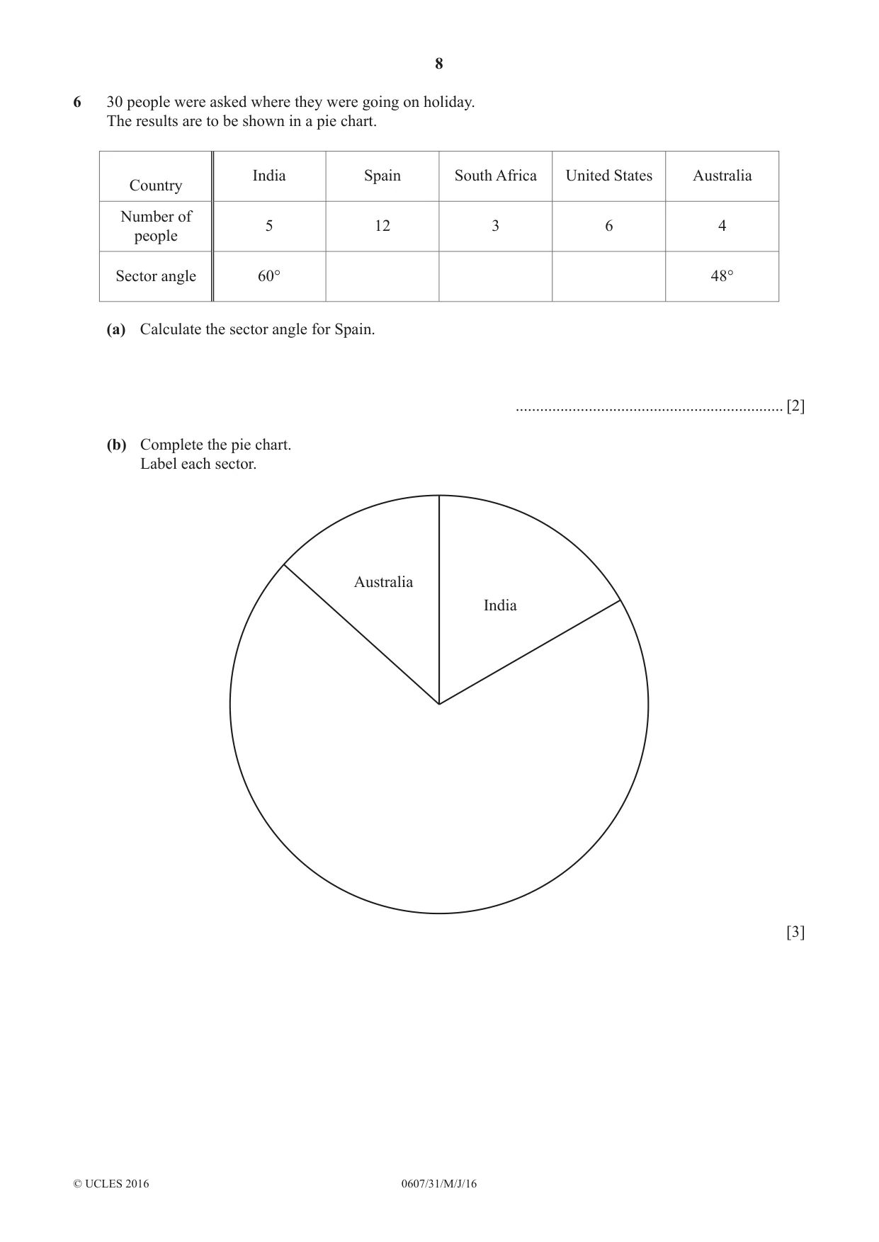 Cambridge IGCSE Mathematics - International 0607 2016 May/June Paper 3 · Variant 1 question paper, page 8 of 16