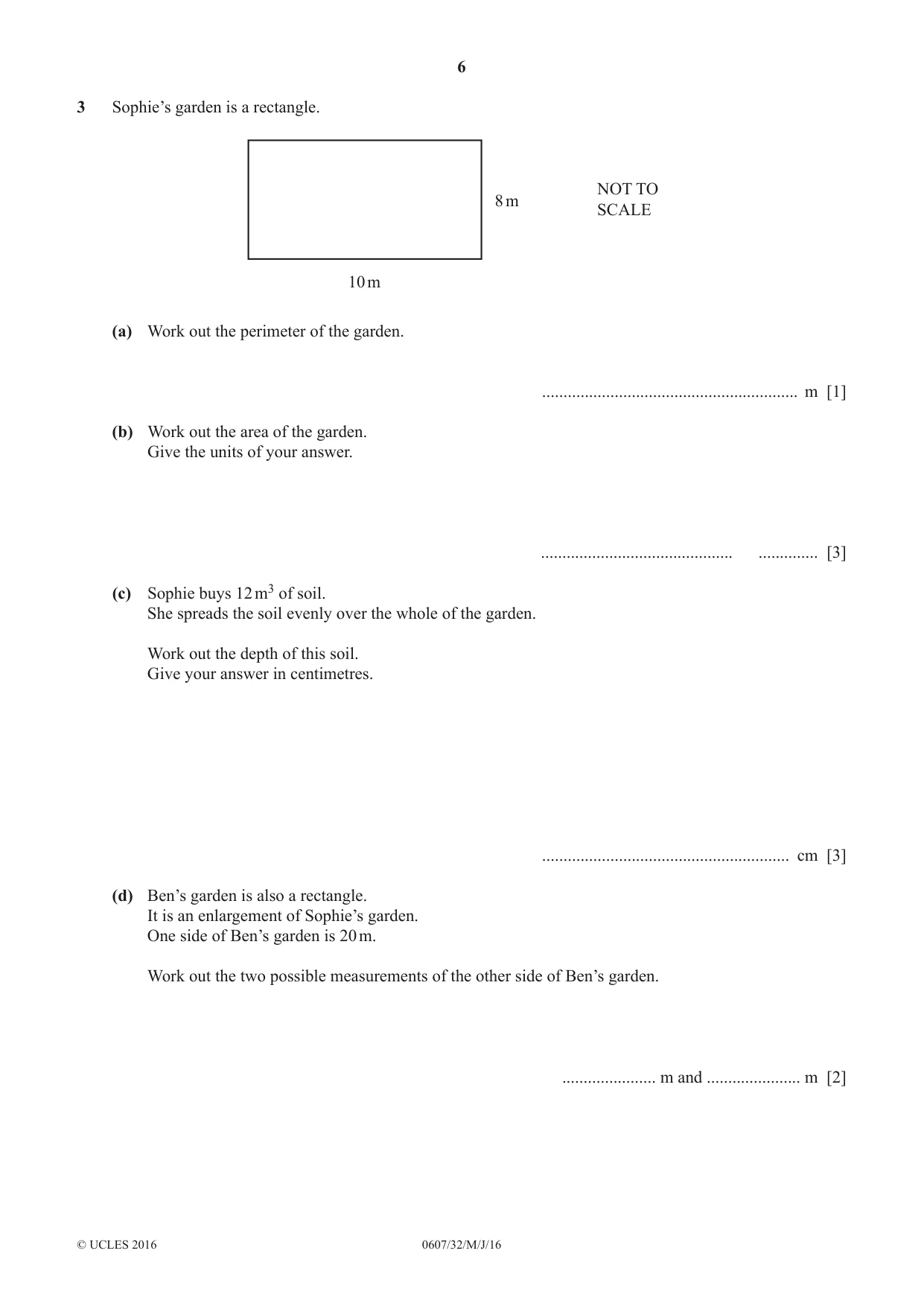 Cambridge IGCSE Mathematics - International 0607 2016 May/June Paper 3 · Variant 2 question paper, page 6 of 20