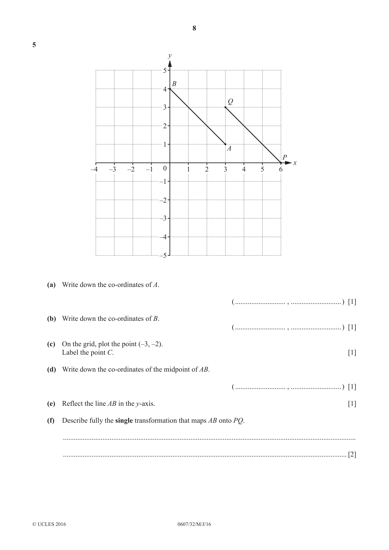 Cambridge IGCSE Mathematics - International 0607 2016 May/June Paper 3 · Variant 2 question paper, page 8 of 20