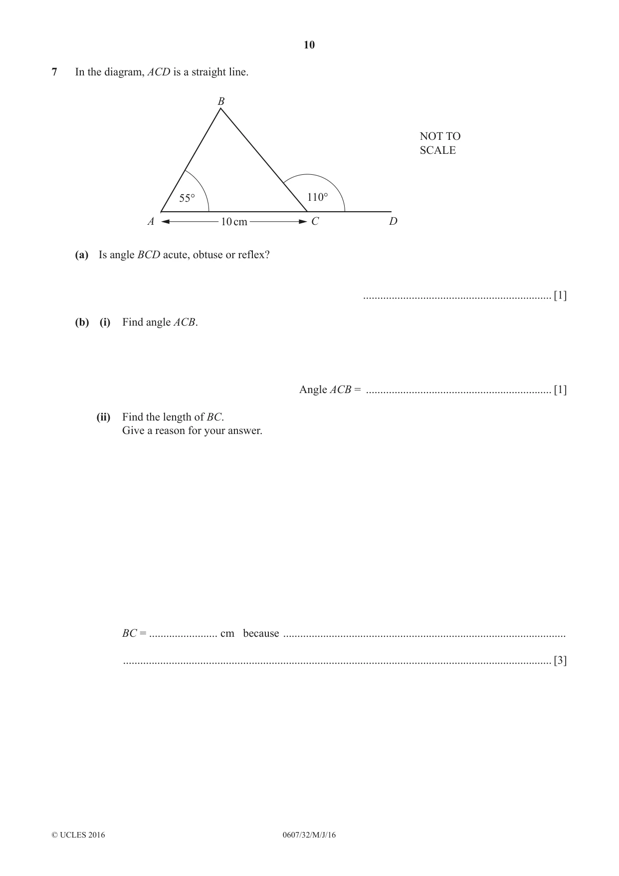 Cambridge IGCSE Mathematics - International 0607 2016 May/June Paper 3 · Variant 2 question paper, page 10 of 20