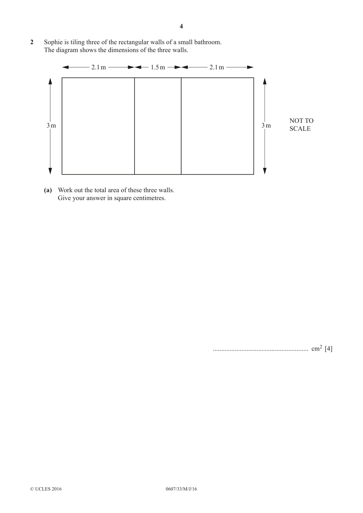 Cambridge IGCSE Mathematics - International 0607 2016 May/June Paper 3 · Variant 3 question paper, page 4 of 20