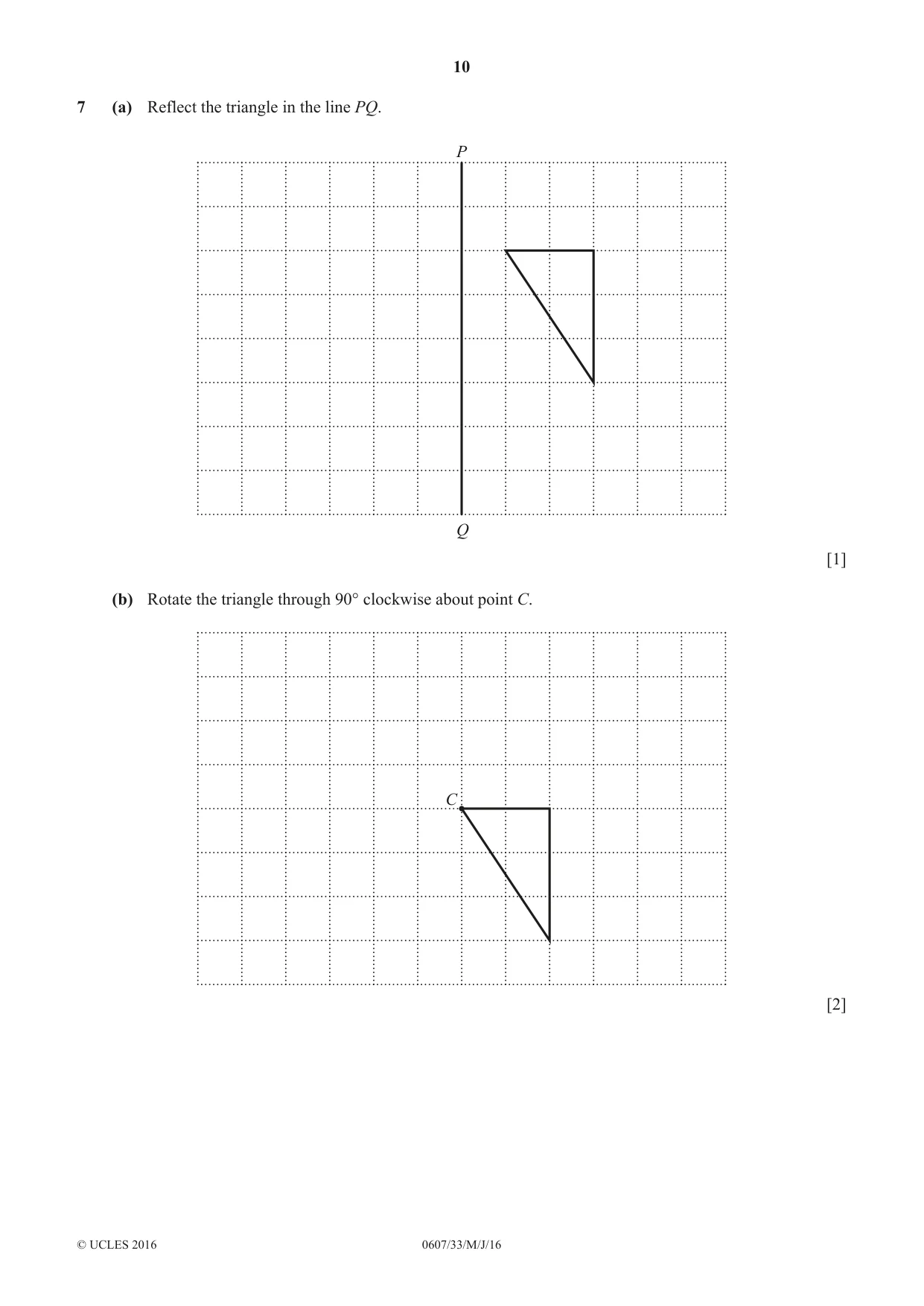 Cambridge IGCSE Mathematics - International 0607 2016 May/June Paper 3 · Variant 3 question paper, page 10 of 20