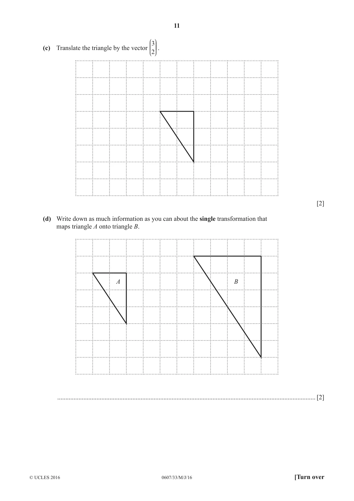 Cambridge IGCSE Mathematics - International 0607 2016 May/June Paper 3 · Variant 3 question paper, page 11 of 20