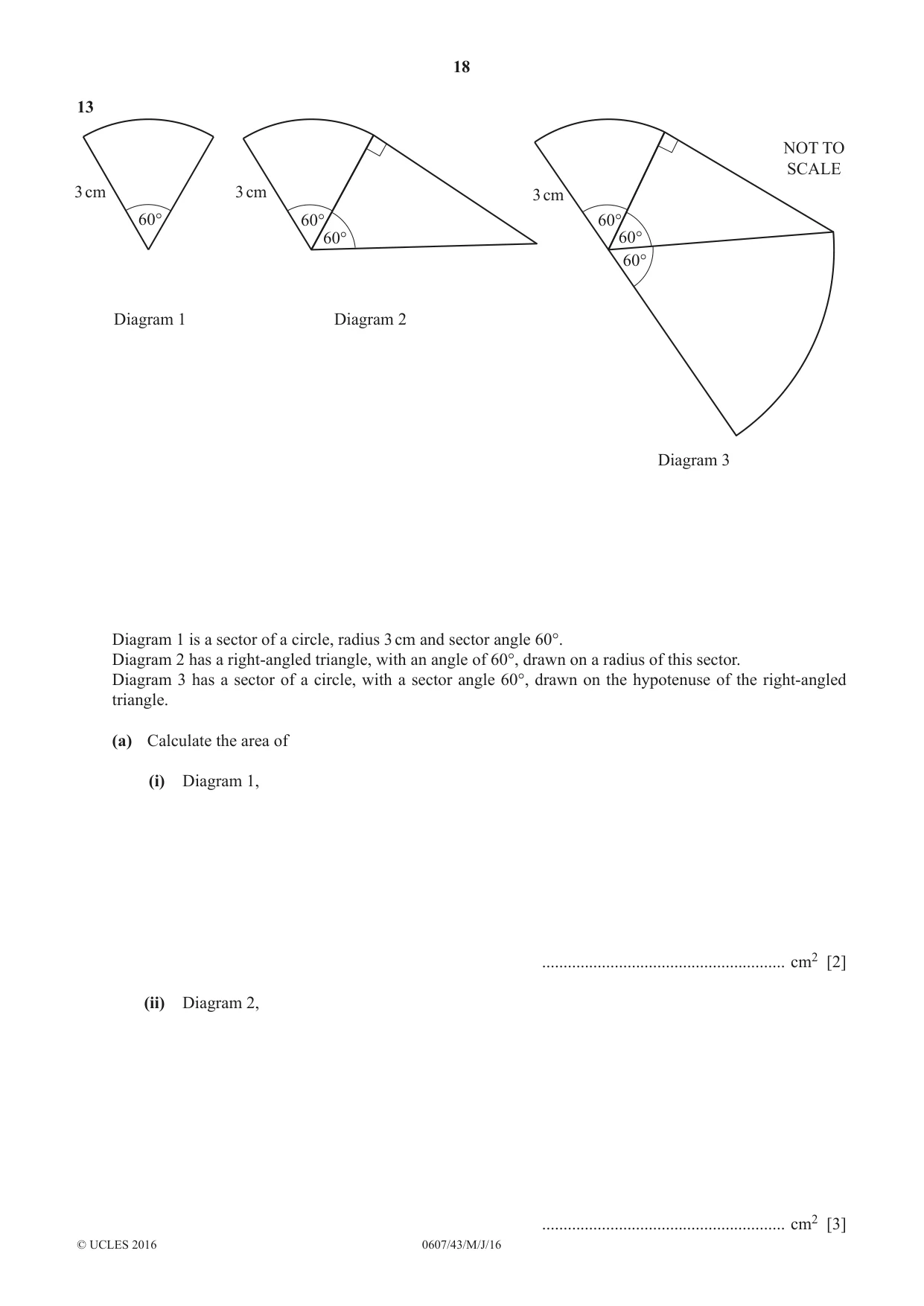 Cambridge IGCSE Mathematics - International 0607 2016 May/June Paper 4 · Variant 3 question paper, page 18 of 20