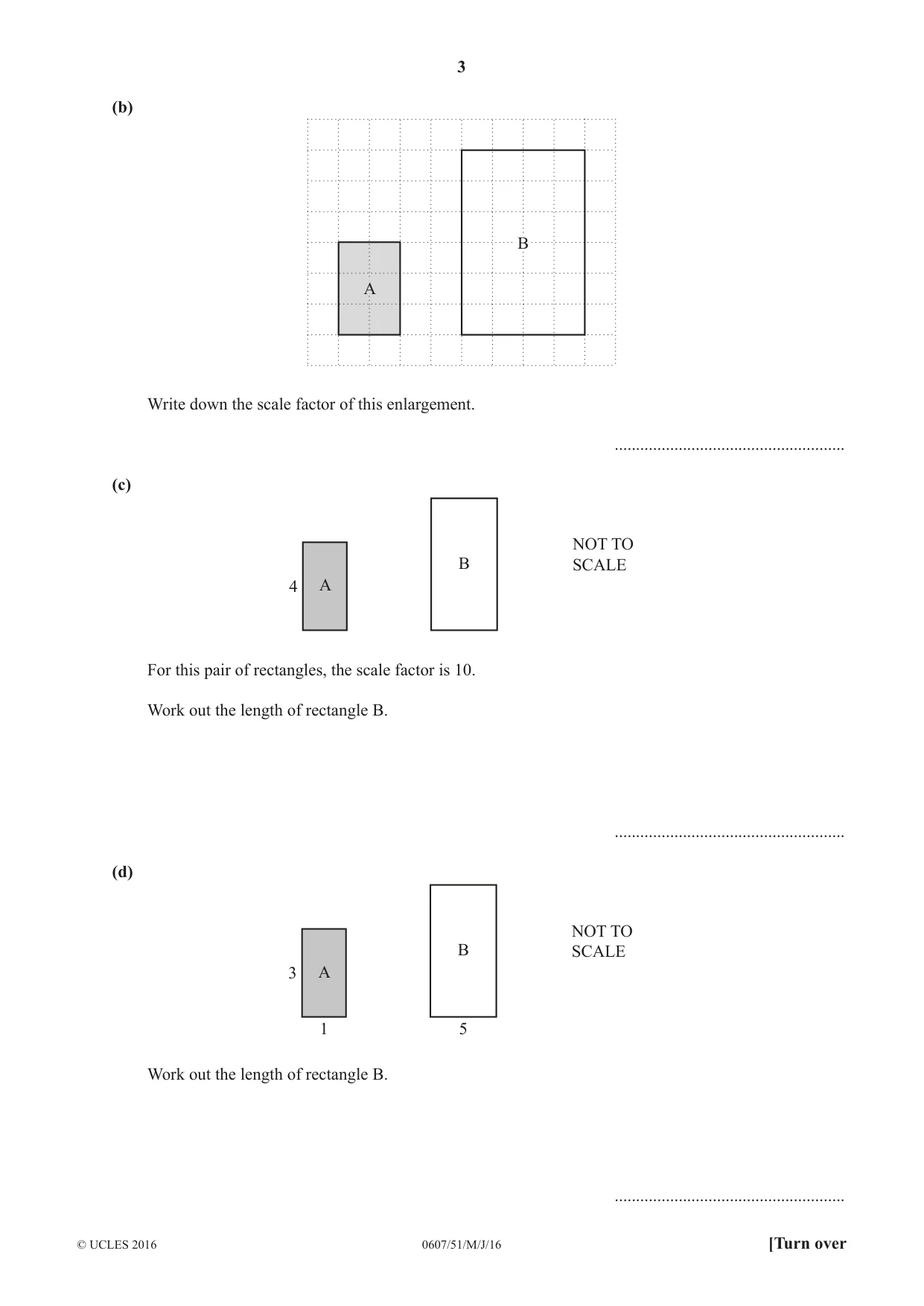 Cambridge IGCSE Mathematics - International 0607 2016 May/June Paper 5 · Variant 1 question paper, page 3 of 8