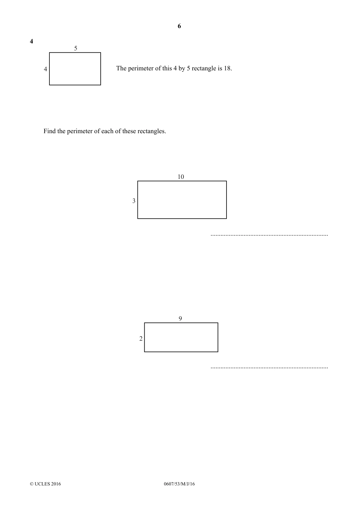 Cambridge IGCSE Mathematics - International 0607 2016 May/June Paper 5 · Variant 3 question paper, page 6 of 8