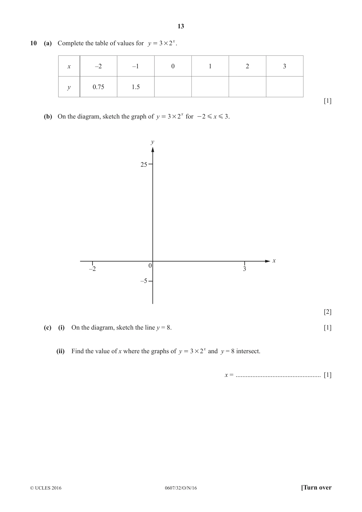 Cambridge IGCSE Mathematics - International 0607 2016 Oct/Nov Paper 3 · Variant 2 question paper, page 13 of 20