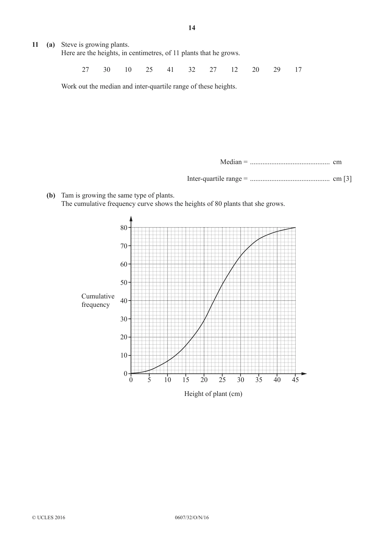 Cambridge IGCSE Mathematics - International 0607 2016 Oct/Nov Paper 3 · Variant 2 question paper, page 14 of 20
