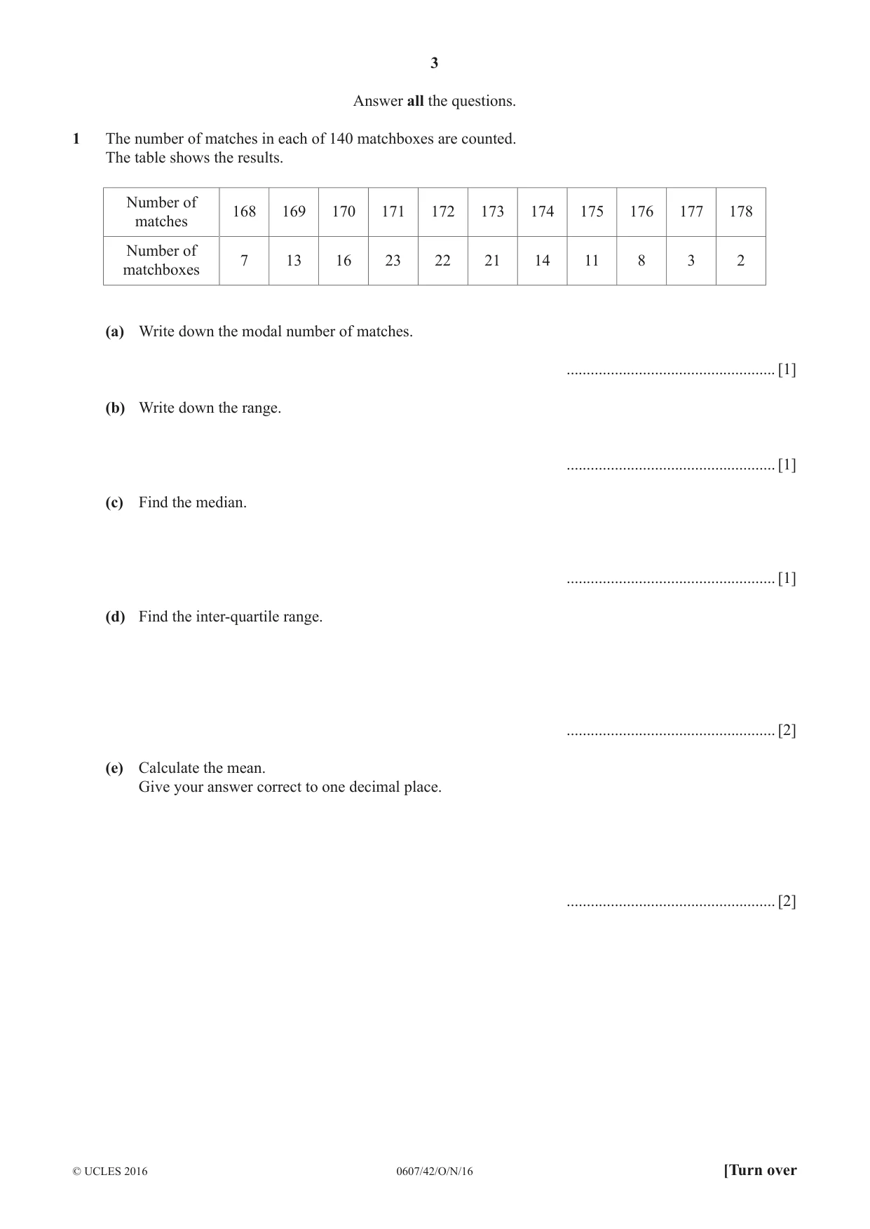 Cambridge IGCSE Mathematics - International 0607 2016 Oct/Nov Paper 4 · Variant 2 question paper, page 3 of 16